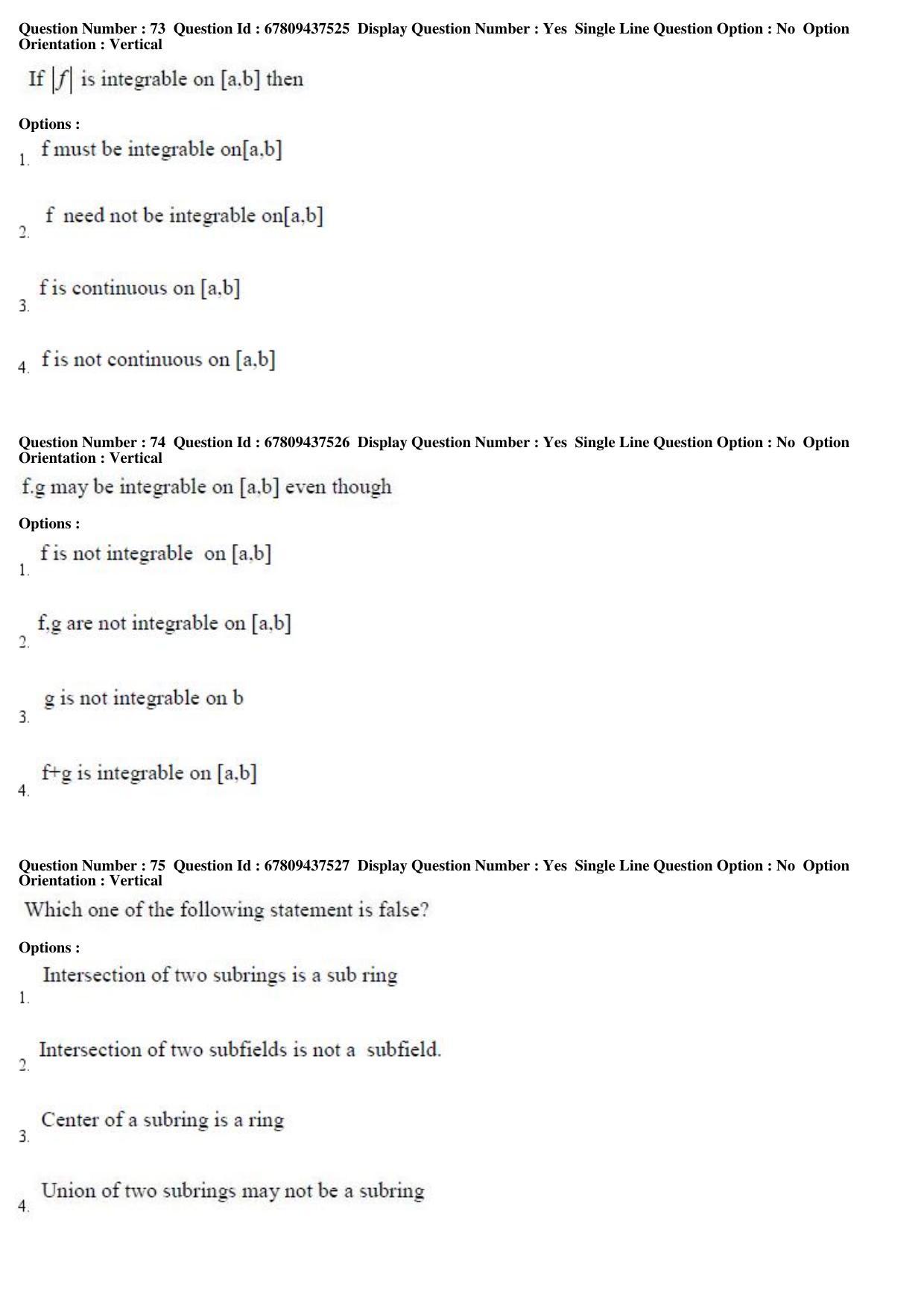 AP ECET 2019 - BSc Mathematics Question Paper With Preliminary Keys Shift1 - Page 26