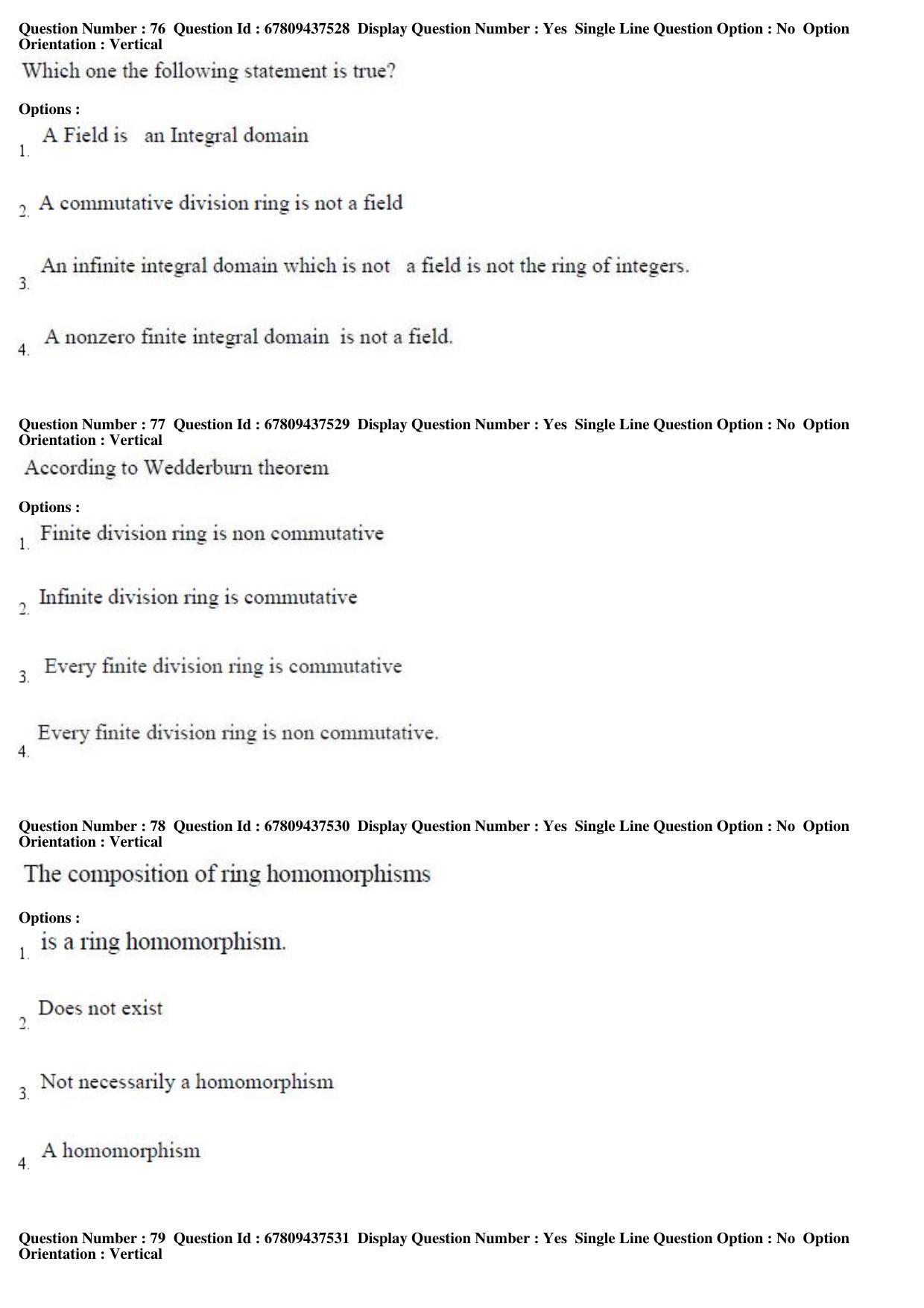 AP ECET 2019 - BSc Mathematics Question Paper With Preliminary Keys Shift1 - Page 27