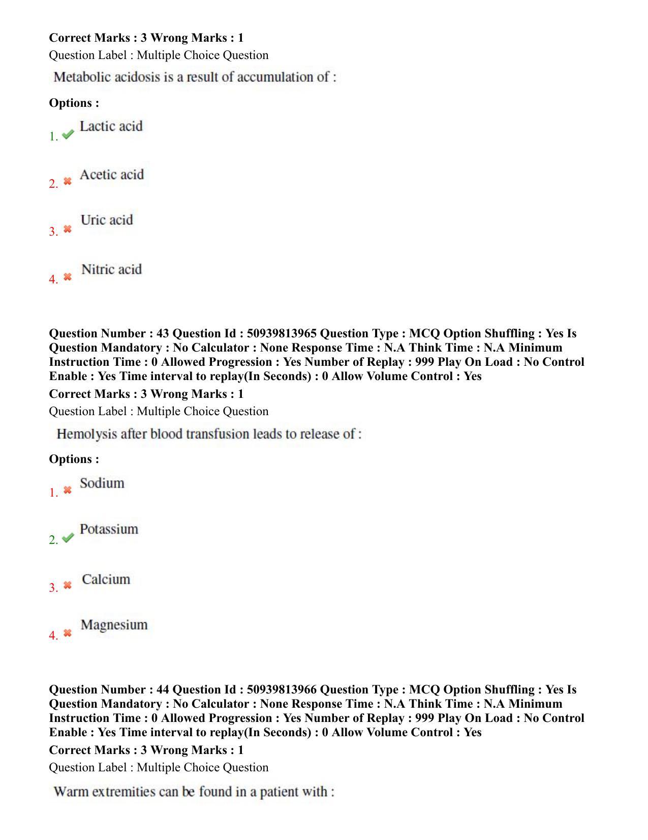 BHU RET General Surgery 2020 Question Paper  - Page 29