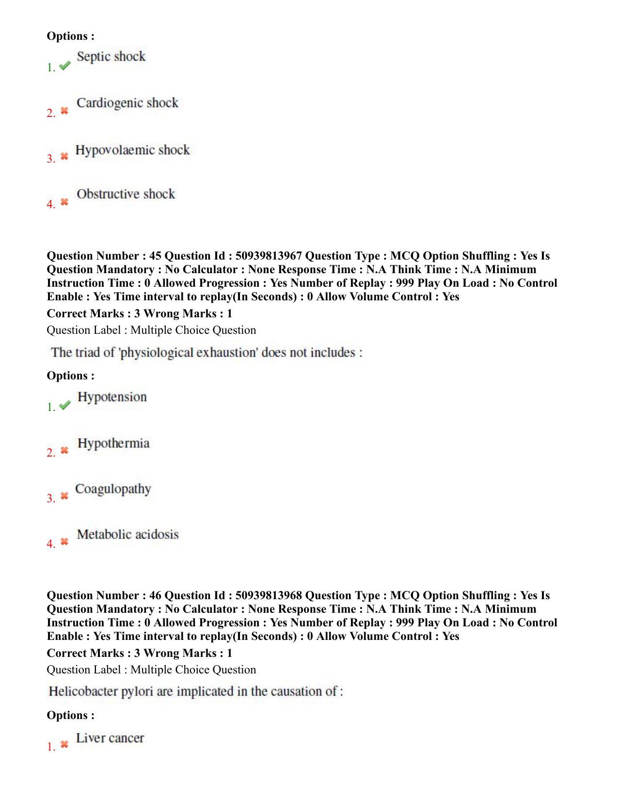 BHU RET General Surgery 2020 Question Paper  - Page 30