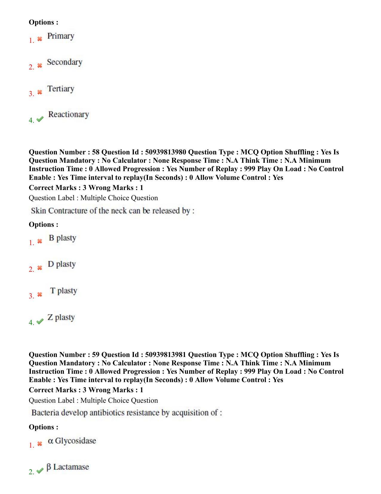 BHU RET General Surgery 2020 Question Paper  - Page 36