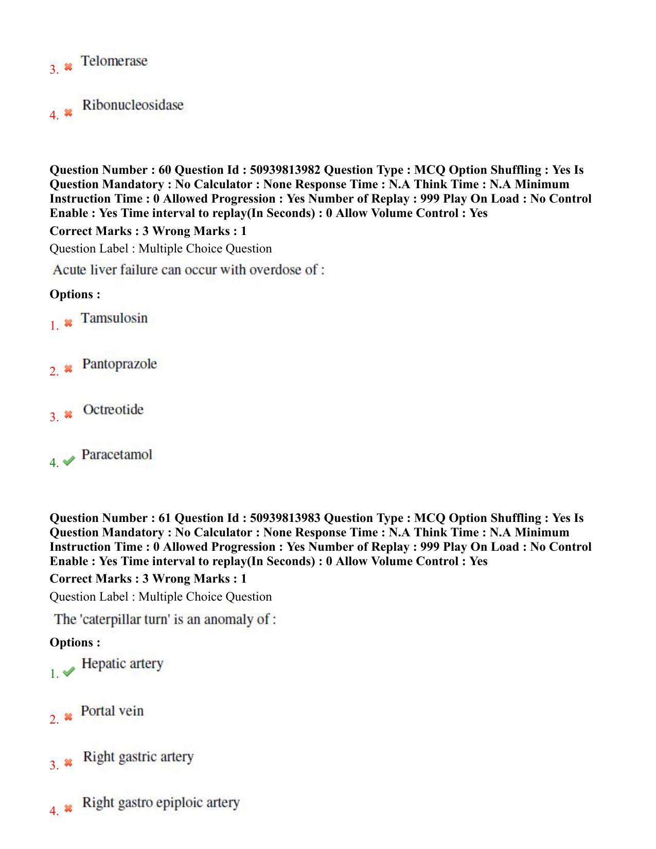 BHU RET General Surgery 2020 Question Paper  - Page 37