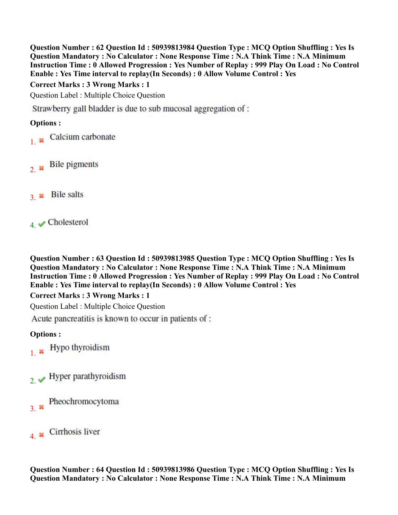BHU RET General Surgery 2020 Question Paper  - Page 38