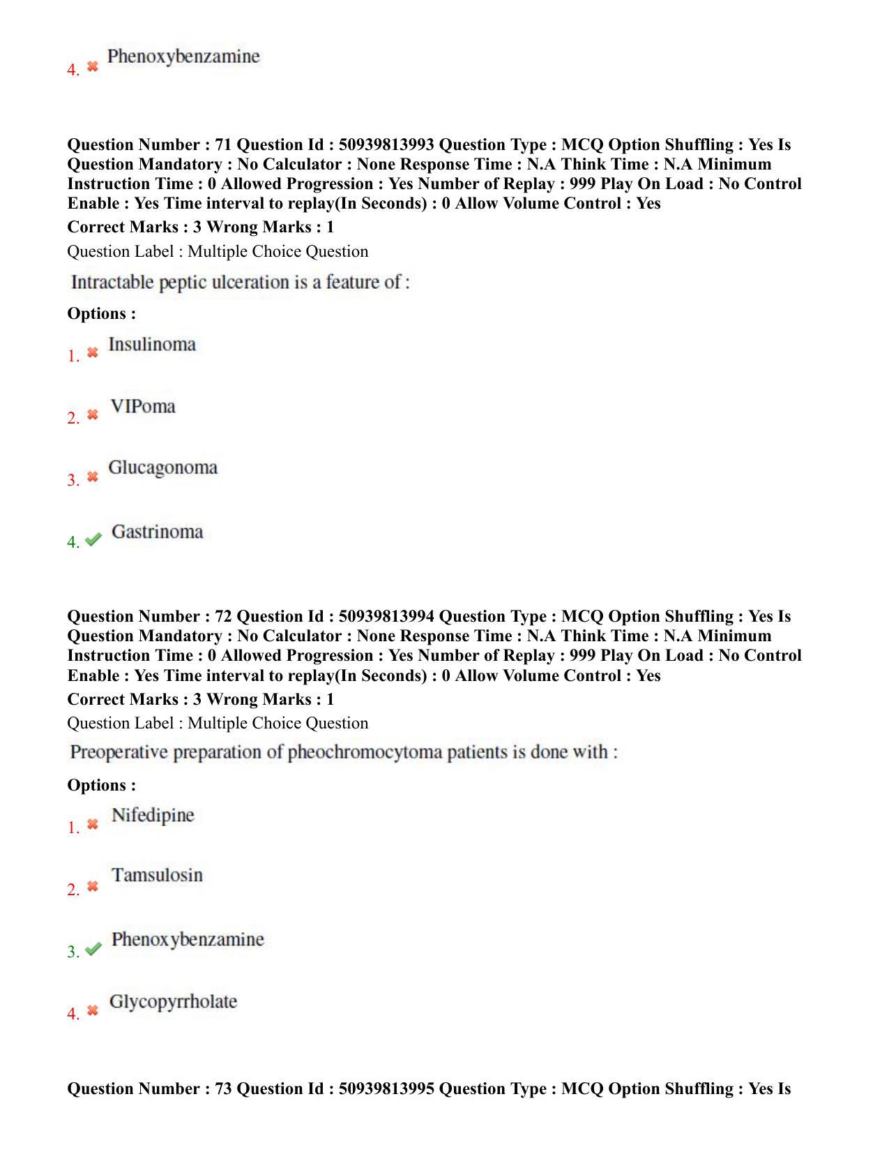 BHU RET General Surgery 2020 Question Paper  - Page 42
