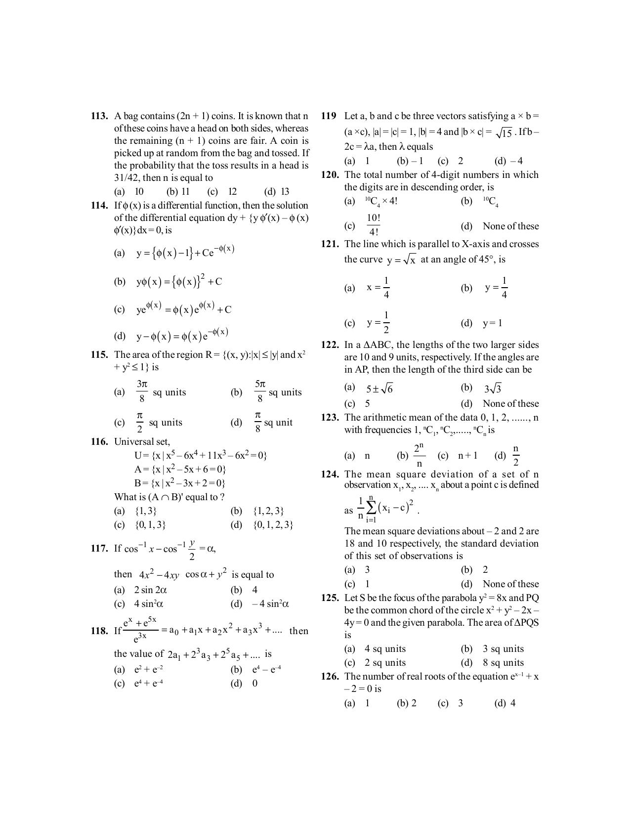 BITSAT 2015 Question Paper - Page 10