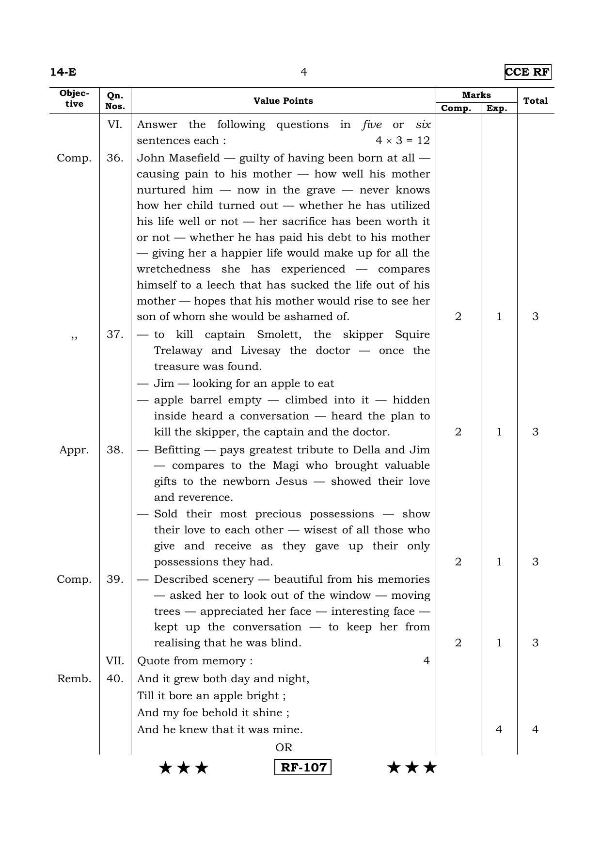 Karnataka SSLC English - First Language - ENGLISH (14-E - RF_2) April 2015 Question Paper - Page 4