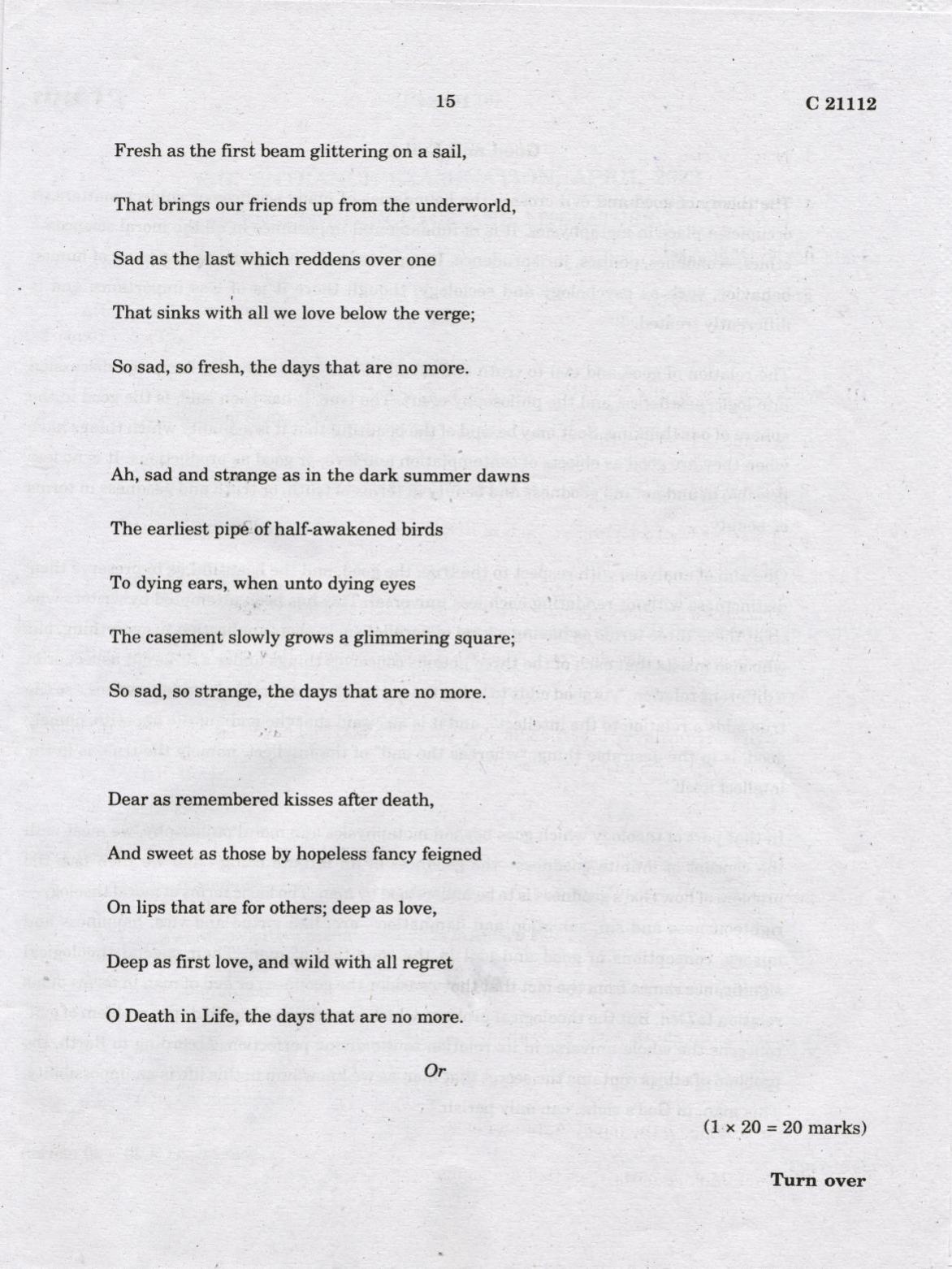 CUCAT 2022 M.A English Language & Literature Question Paper - Page 15