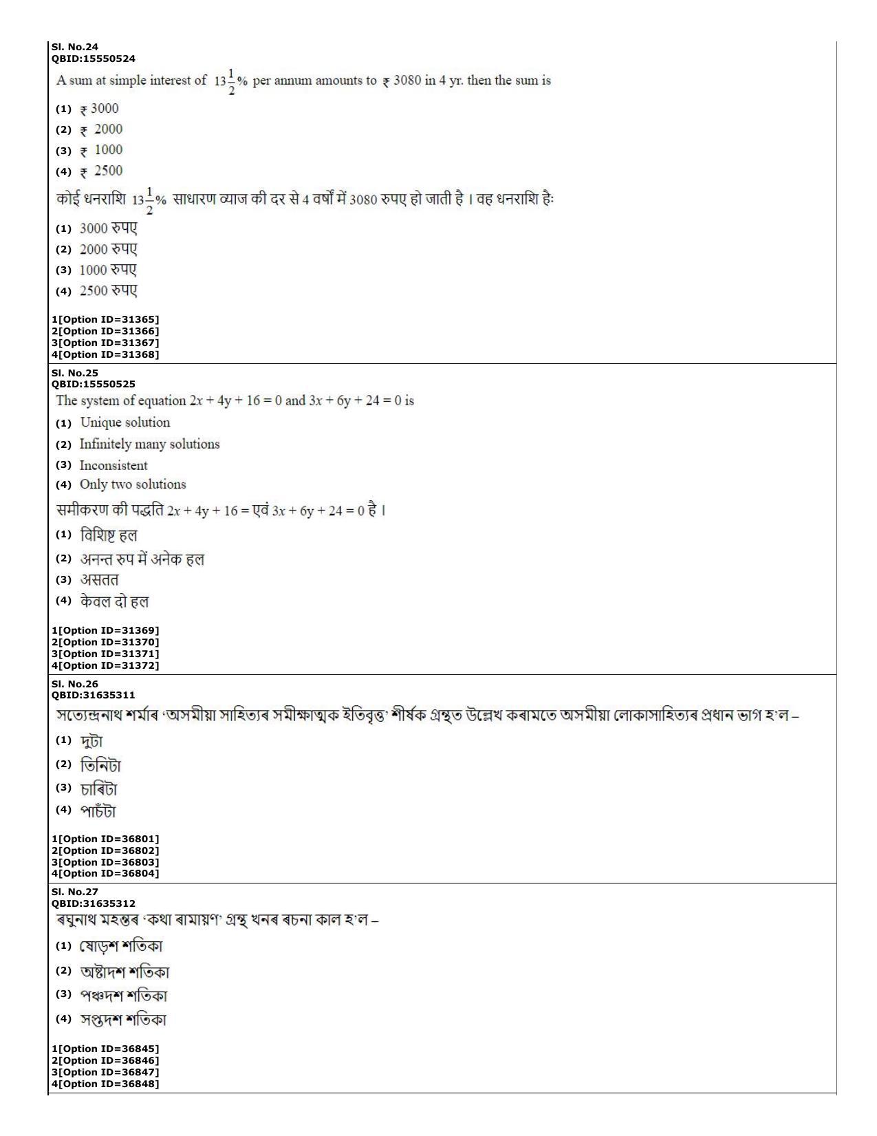 CUET (PG) 2022: PGQP-60 Assamese (10-09-2022) Question Paper - Page 10