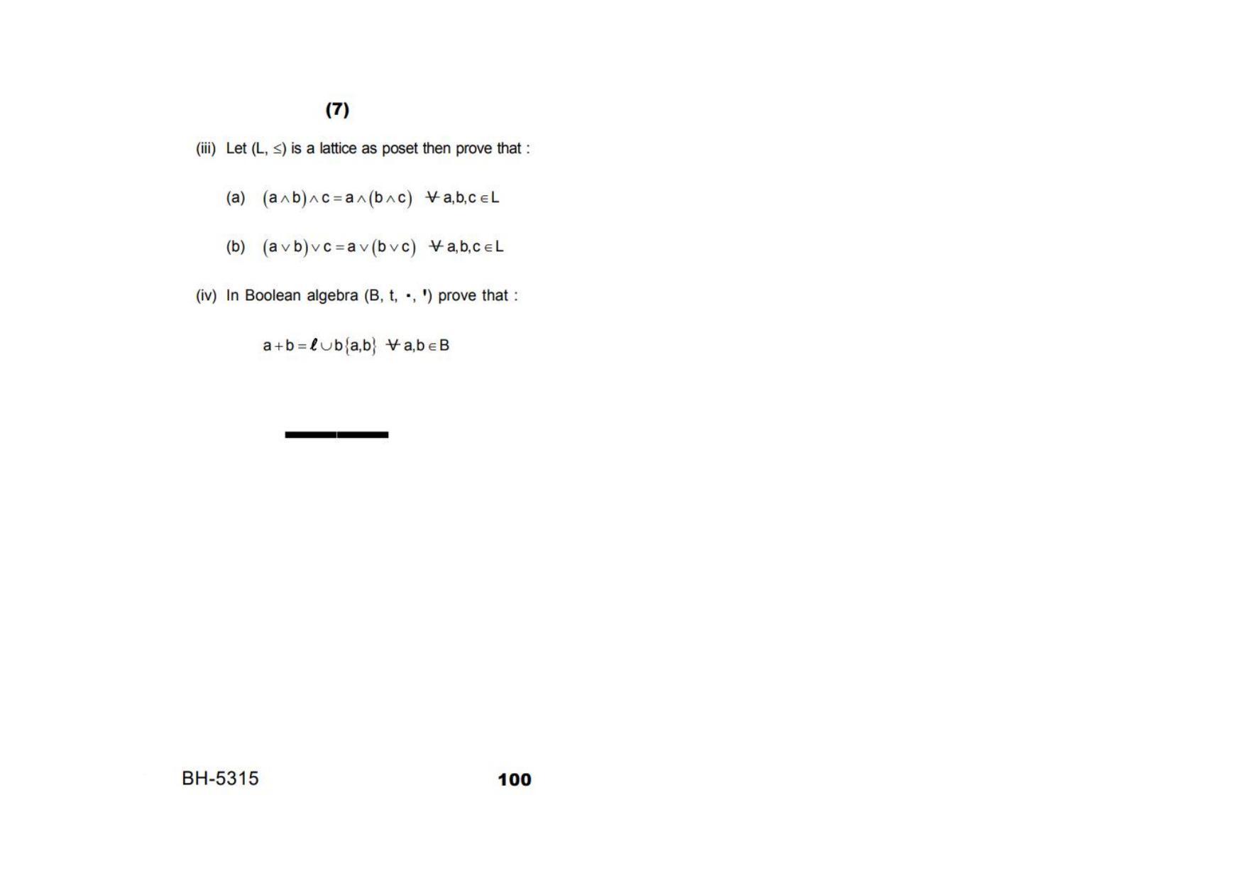 Sarguja University Question Paper - 2022 : M.Sc. In Mathematics (First Sem.)Advanced Discrete Mathematics (I) Paper 1 - Page 4