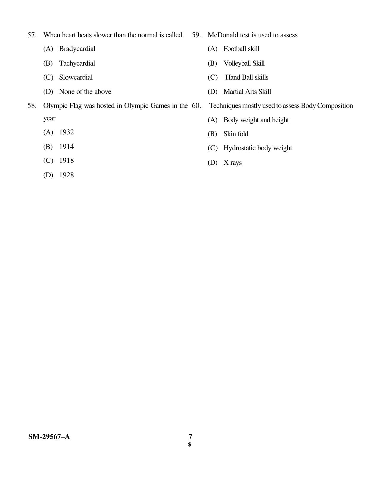 KUET 2023 M.P.Ed Question Paper - Page 7
