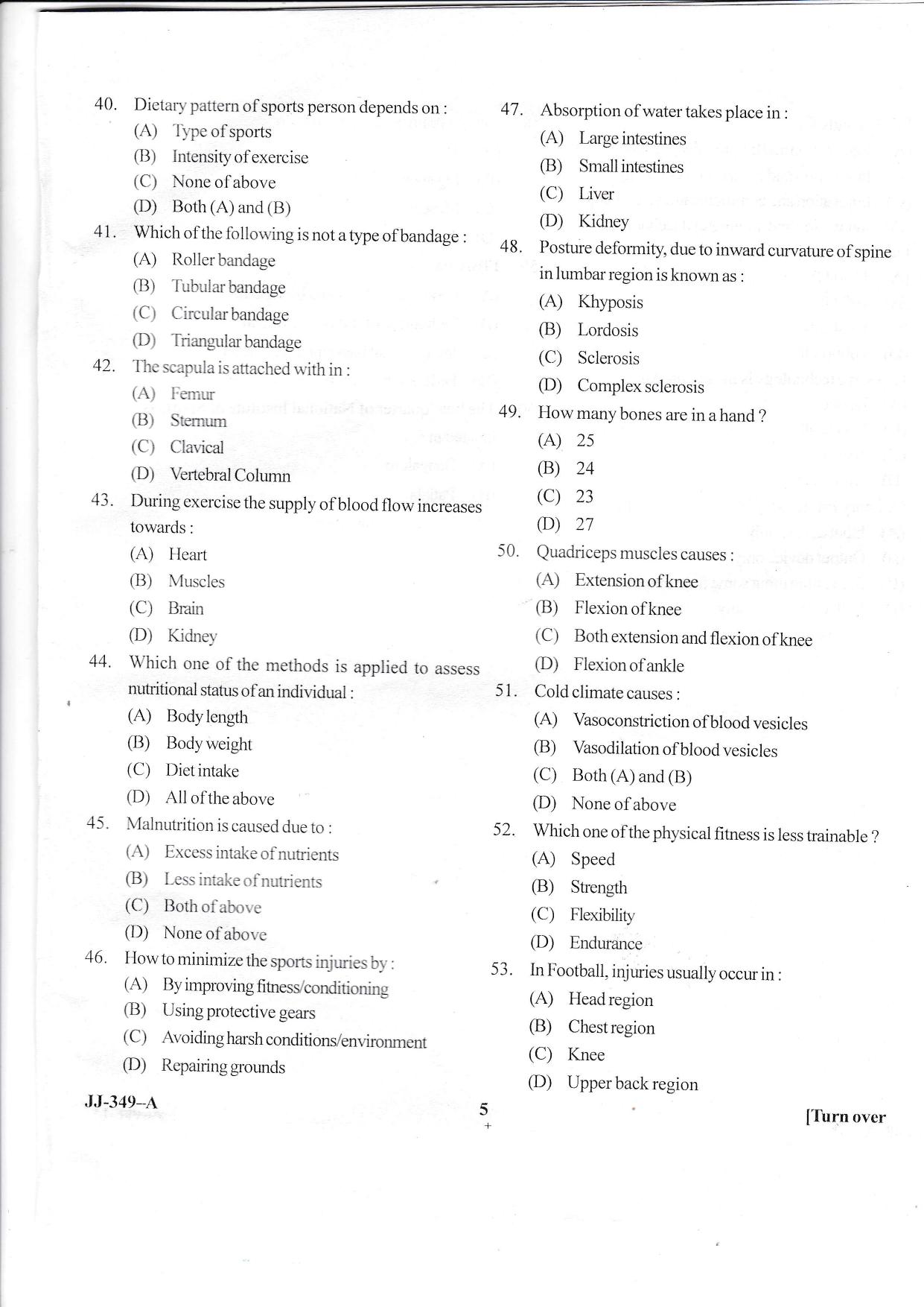 KUET 2023 M.P.Ed Question Paper - Page 14