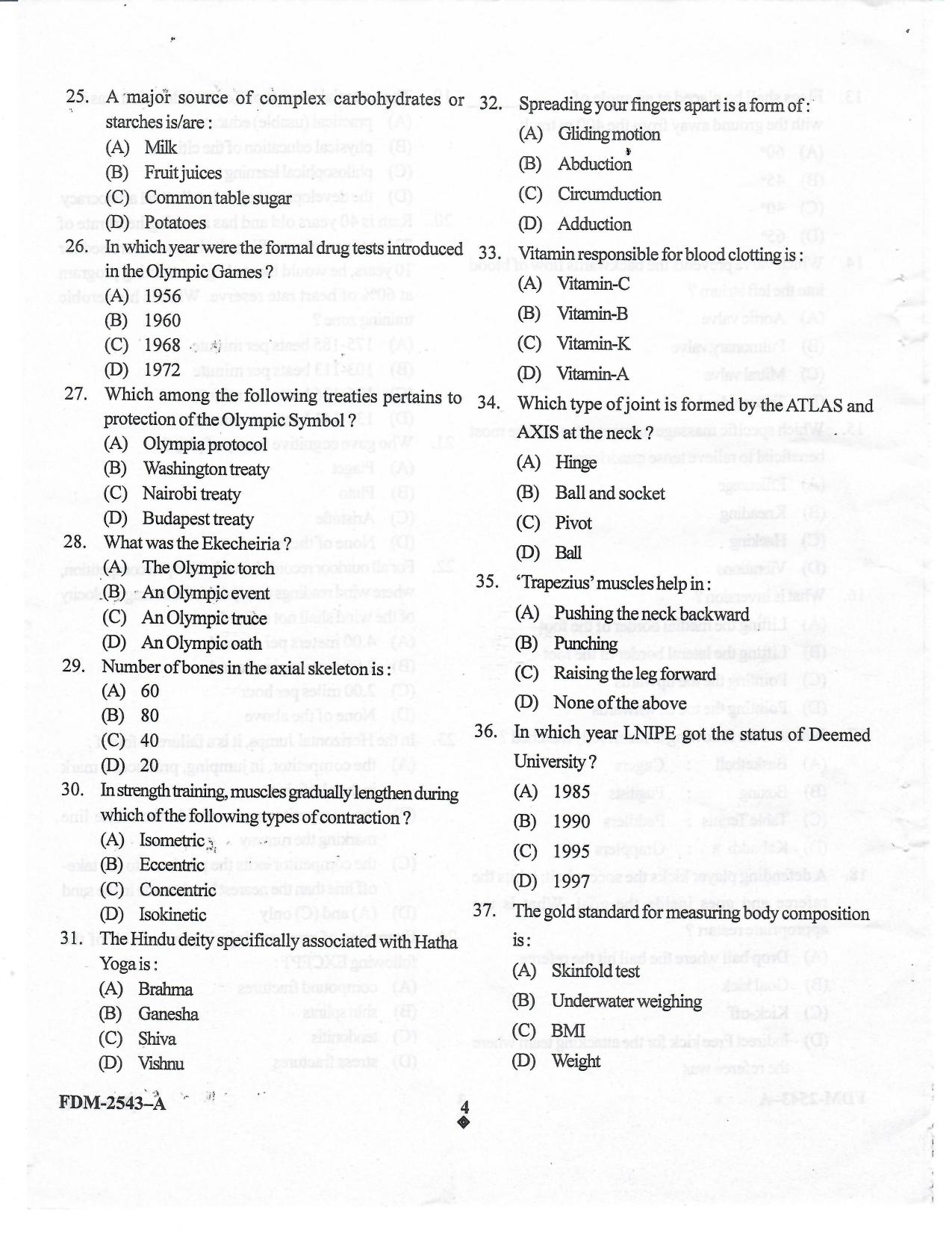 KUET 2023 M.P.Ed Question Paper - Page 18