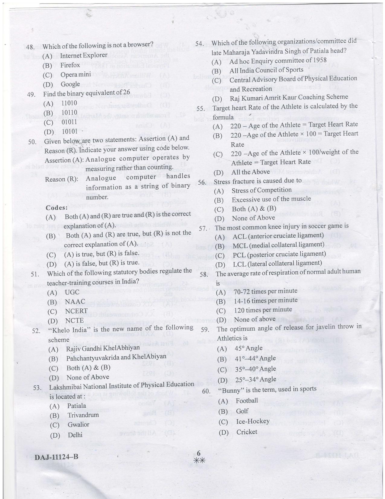 KUET 2023 M.P.Ed Question Paper - Page 26