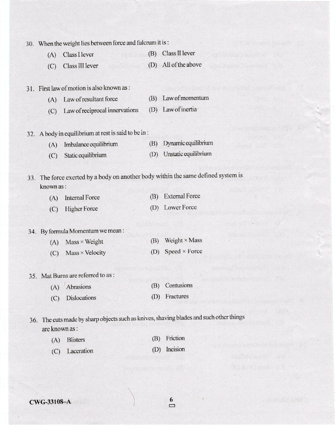 KUET 2023 M.P.Ed Question Paper - Page 32
