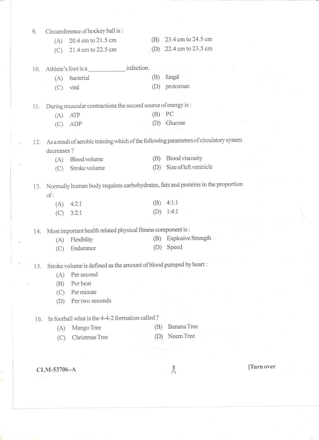 KUET 2023 M.P.Ed Question Paper - Page 38
