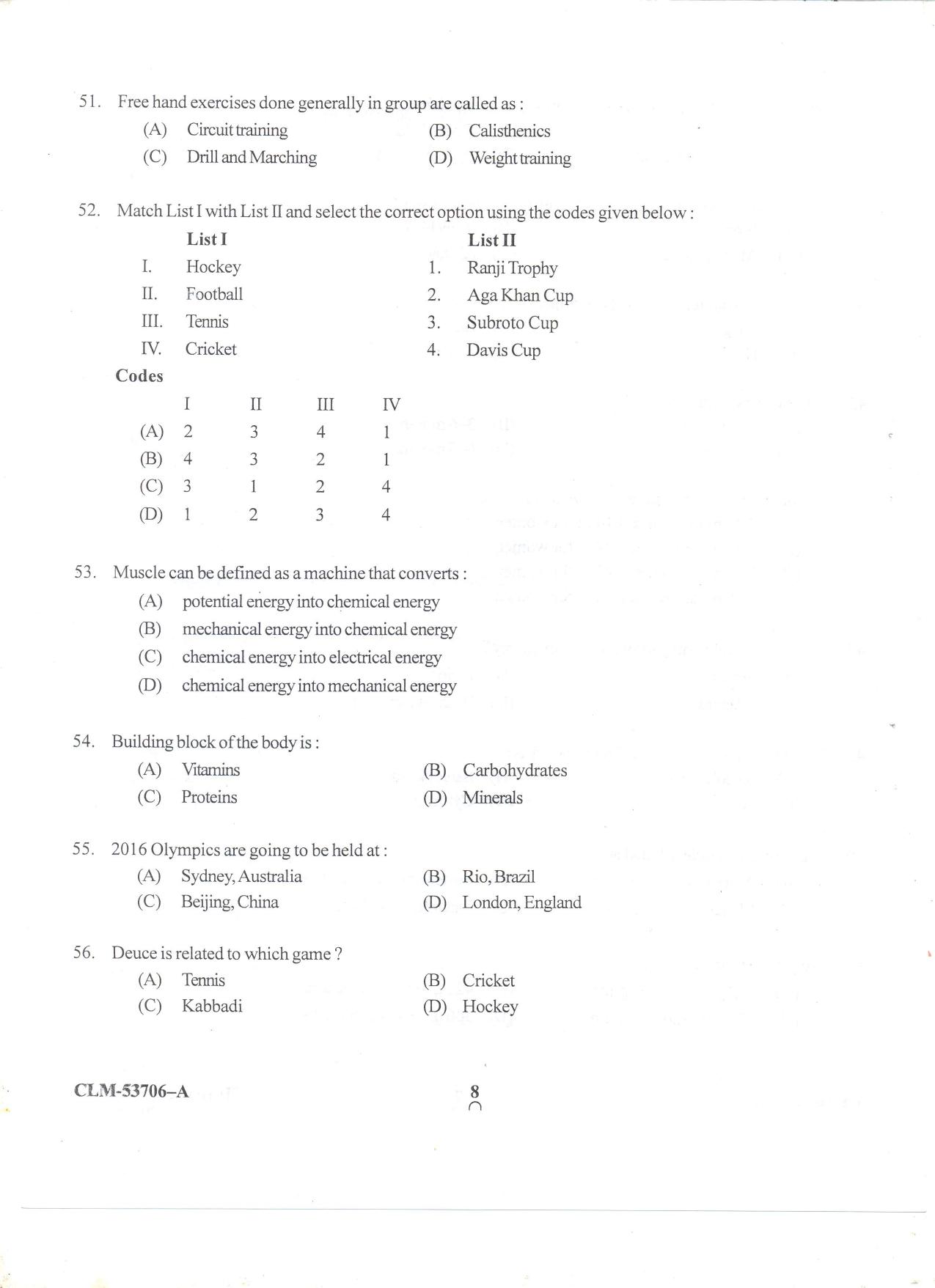 KUET 2023 M.P.Ed Question Paper - Page 43