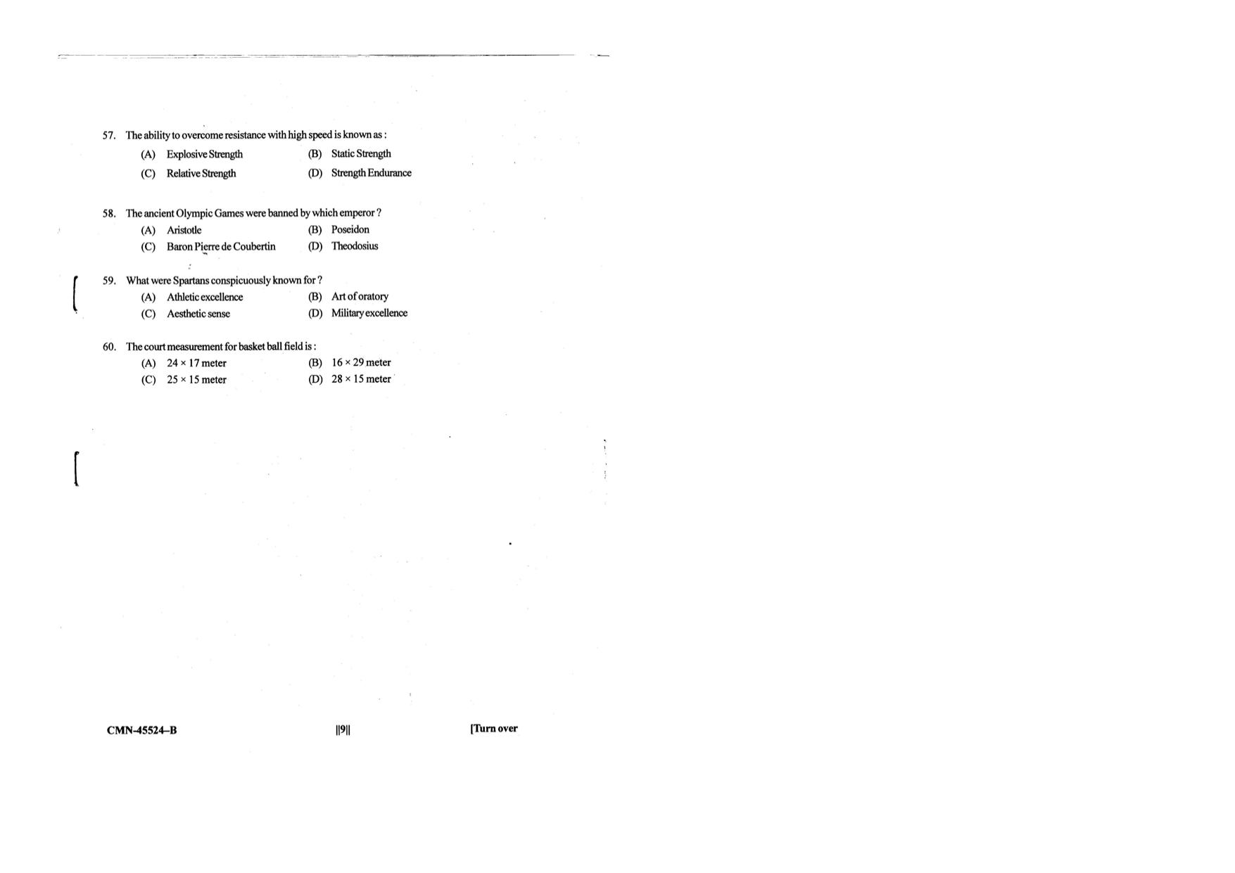 KUET 2023 M.P.Ed Question Paper - Page 52