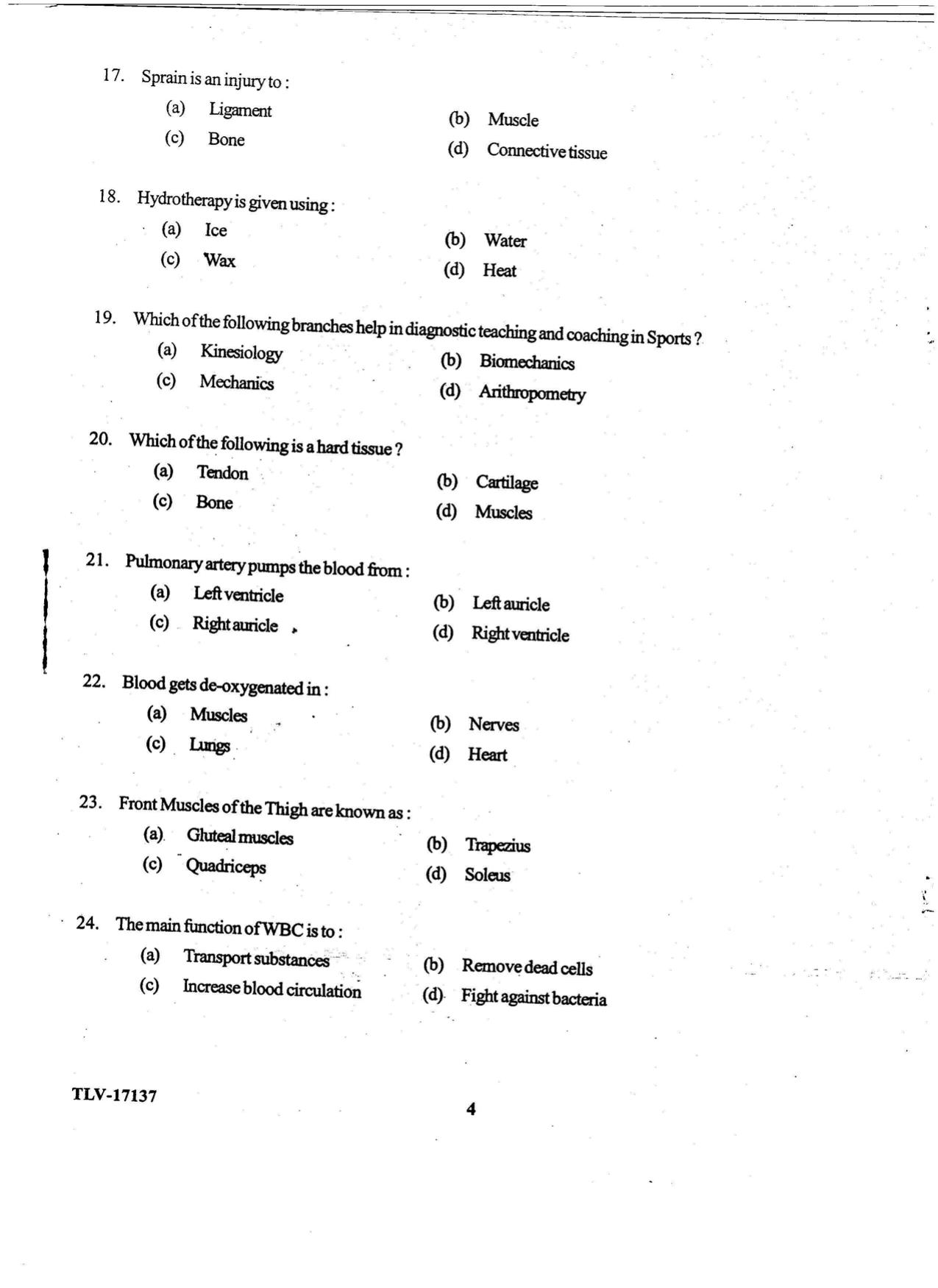 KUET 2023 M.P.Ed Question Paper - Page 55