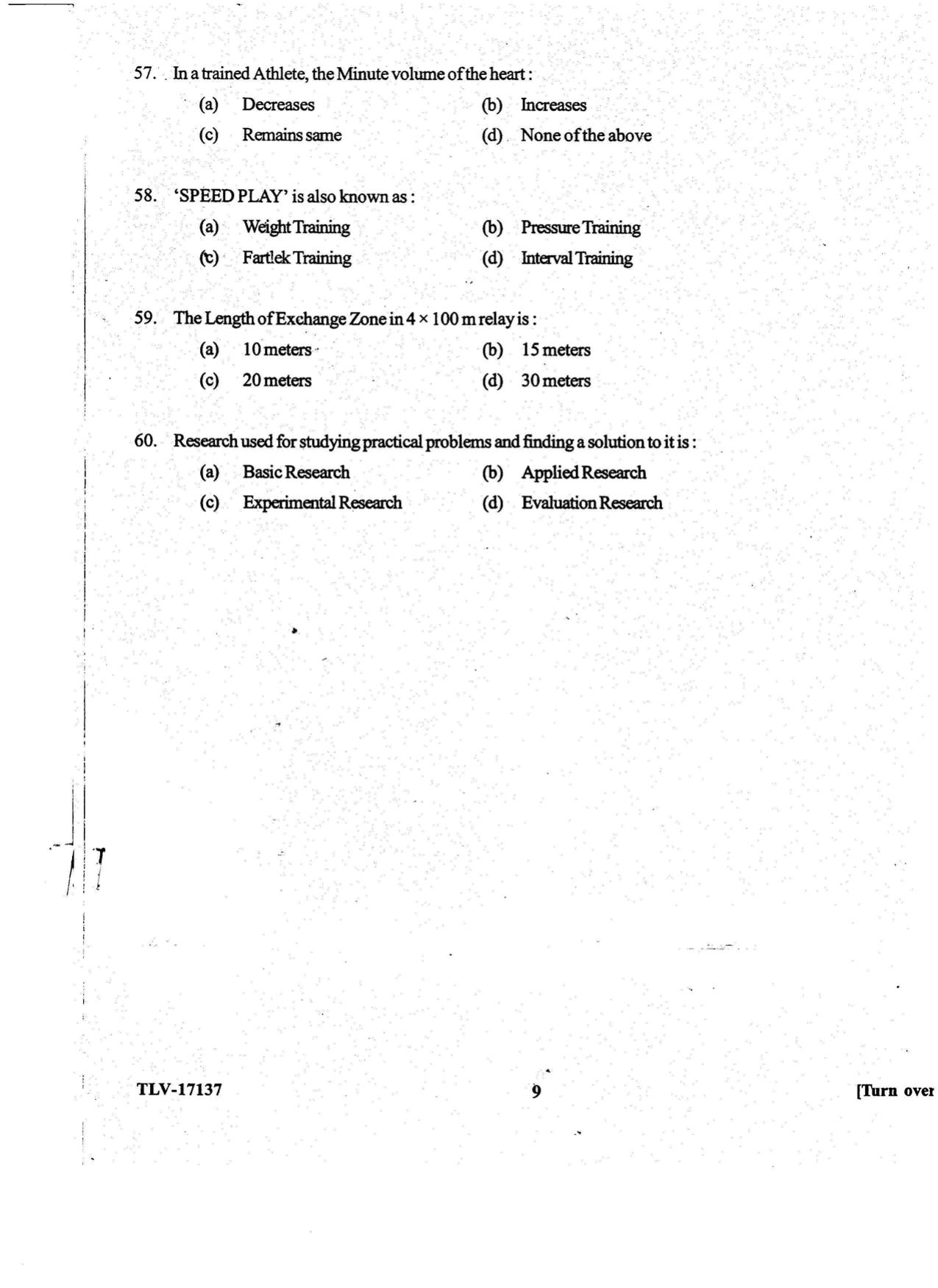 KUET 2023 M.P.Ed Question Paper - Page 60