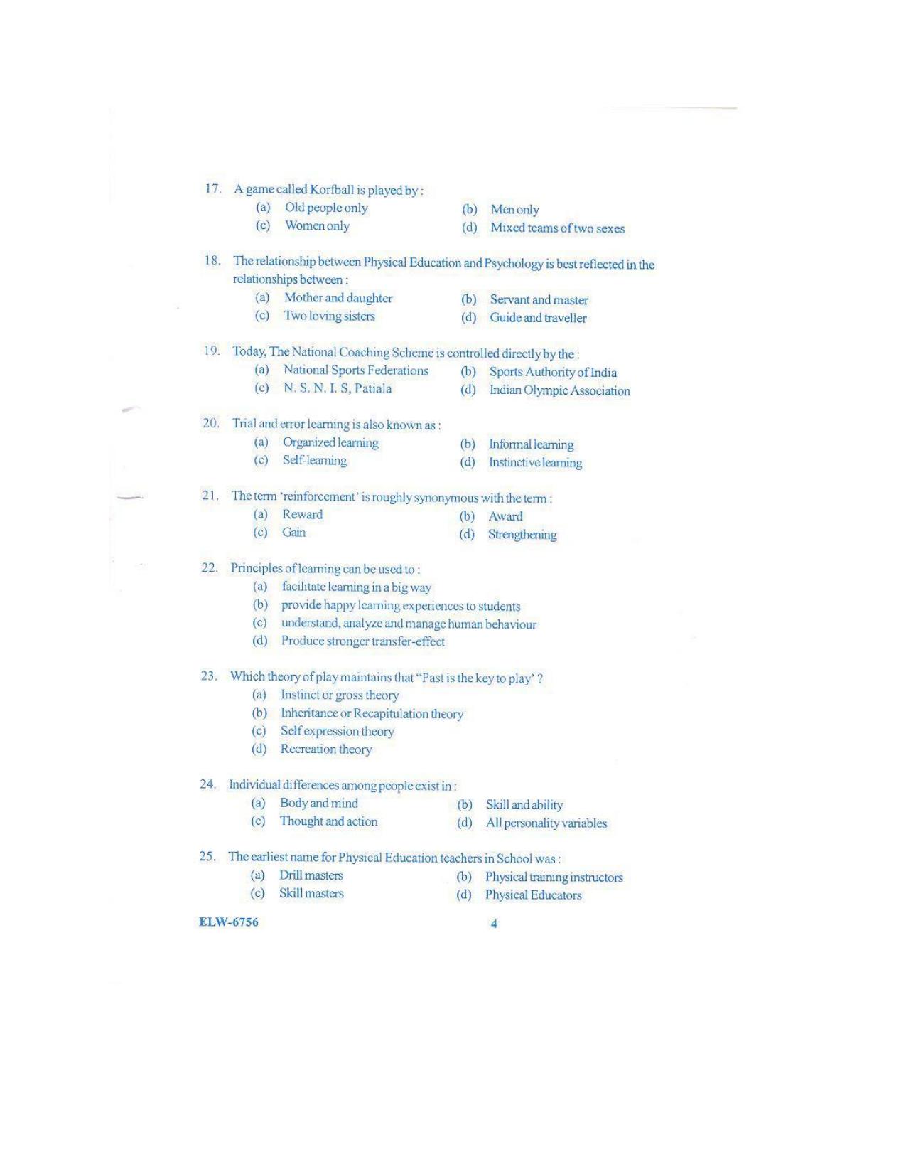 KUET 2023 M.P.Ed Question Paper - Page 63
