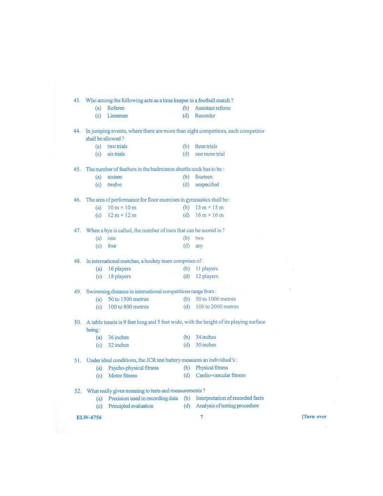 KUET 2023 M.P.Ed Question Paper - Page 66