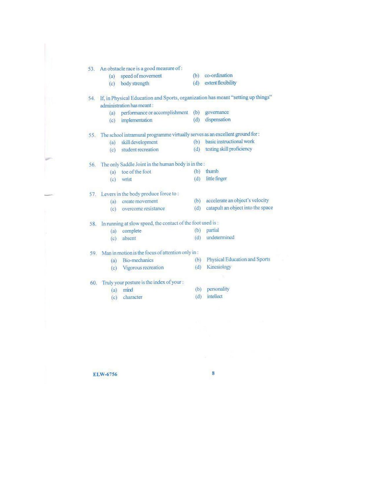 KUET 2023 M.P.Ed Question Paper - Page 67