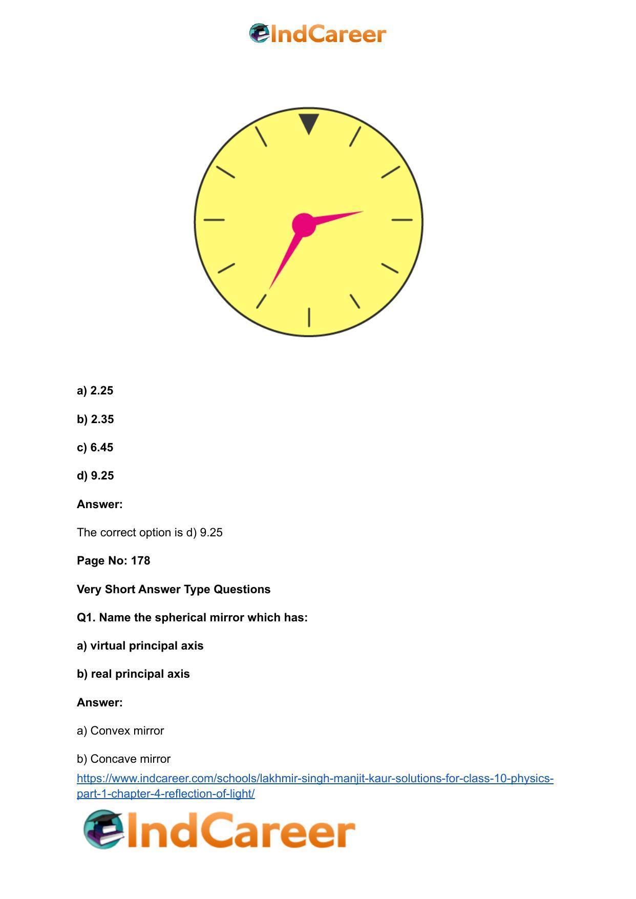 Lakhmir Singh Manjit Kaur Solutions for Class 10 Physics (Part 1) Chapter 4- Reflection of Light - Page 16
