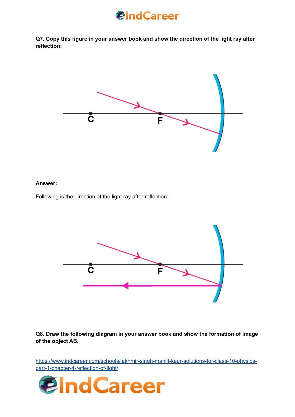 Lakhmir Singh Manjit Kaur Solutions for Class 10 Physics (Part 1) Chapter 4- Reflection of Light - Page 26