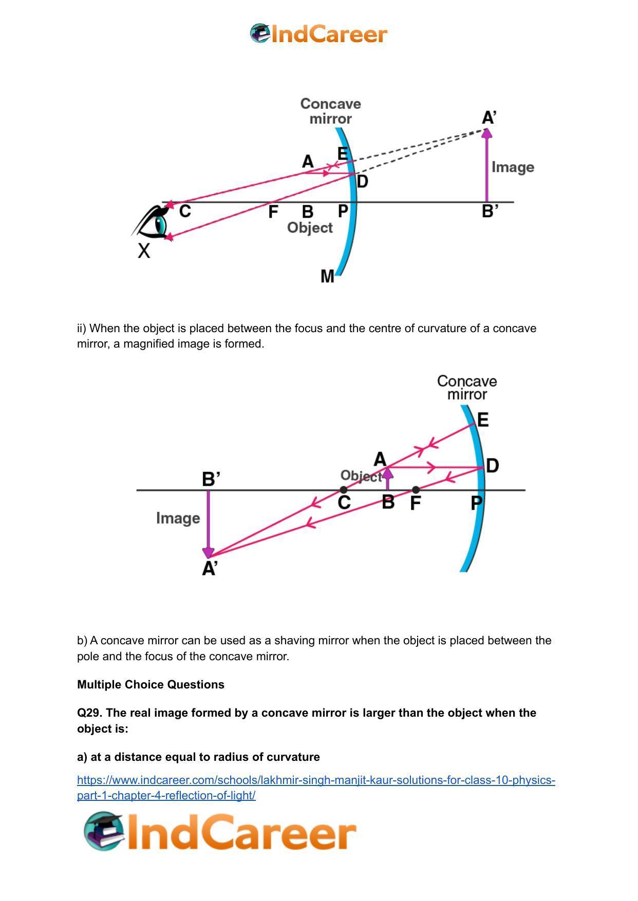 Lakhmir Singh Manjit Kaur Solutions for Class 10 Physics (Part 1) Chapter 4- Reflection of Light - Page 37