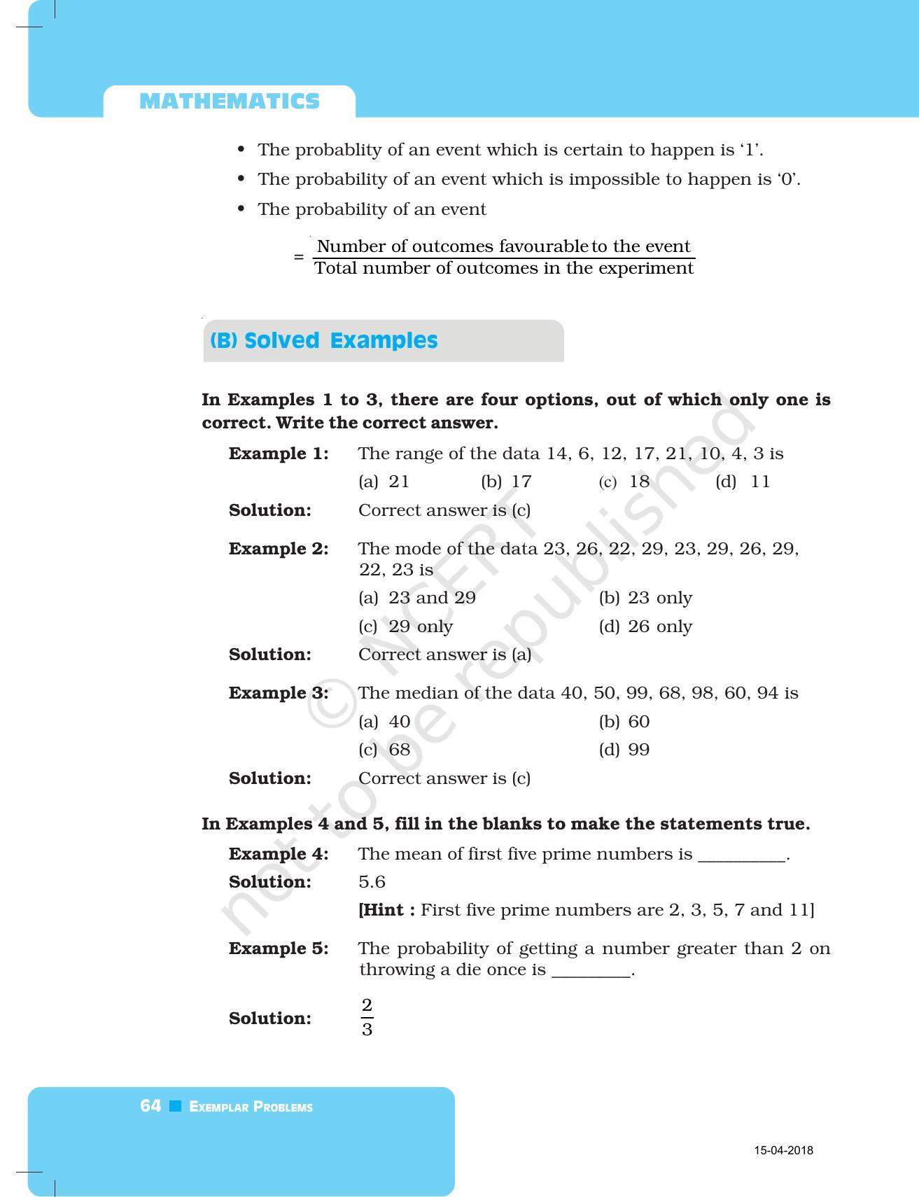 NCERT Exemplar Book for Class 7 Maths: Chapter 3- Data Handling - Page 2