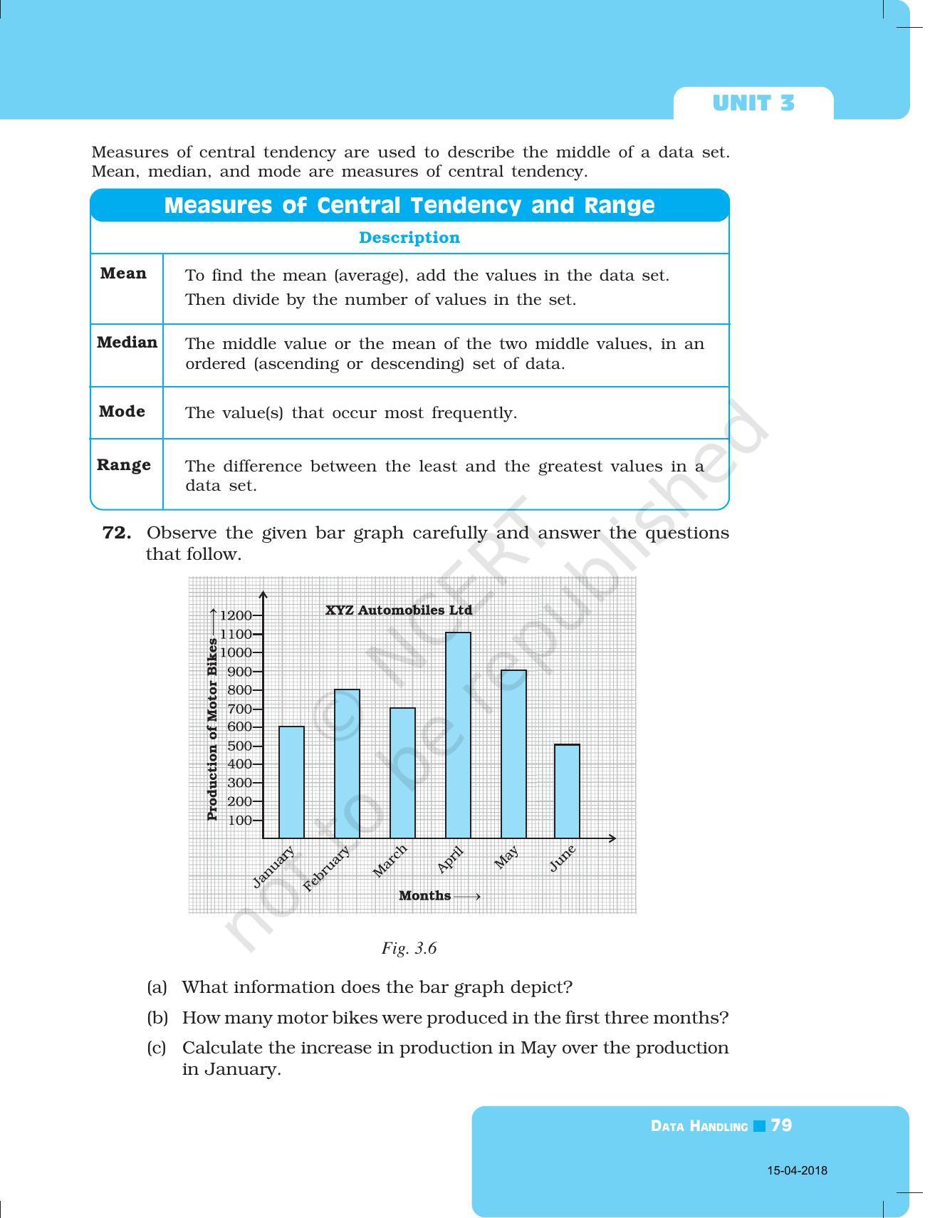 NCERT Exemplar Book for Class 7 Maths: Chapter 3- Data Handling - Page 17