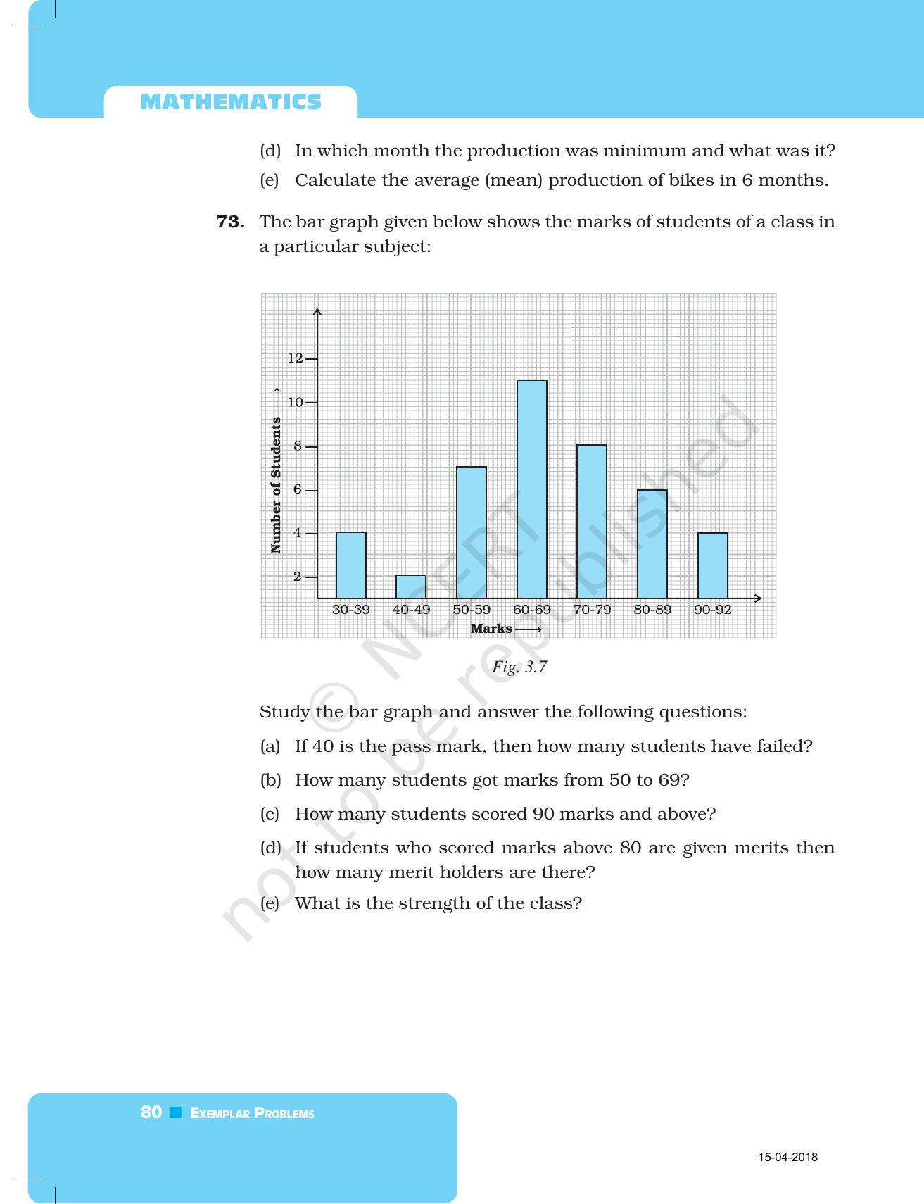 NCERT Exemplar Book for Class 7 Maths: Chapter 3- Data Handling - Page 18