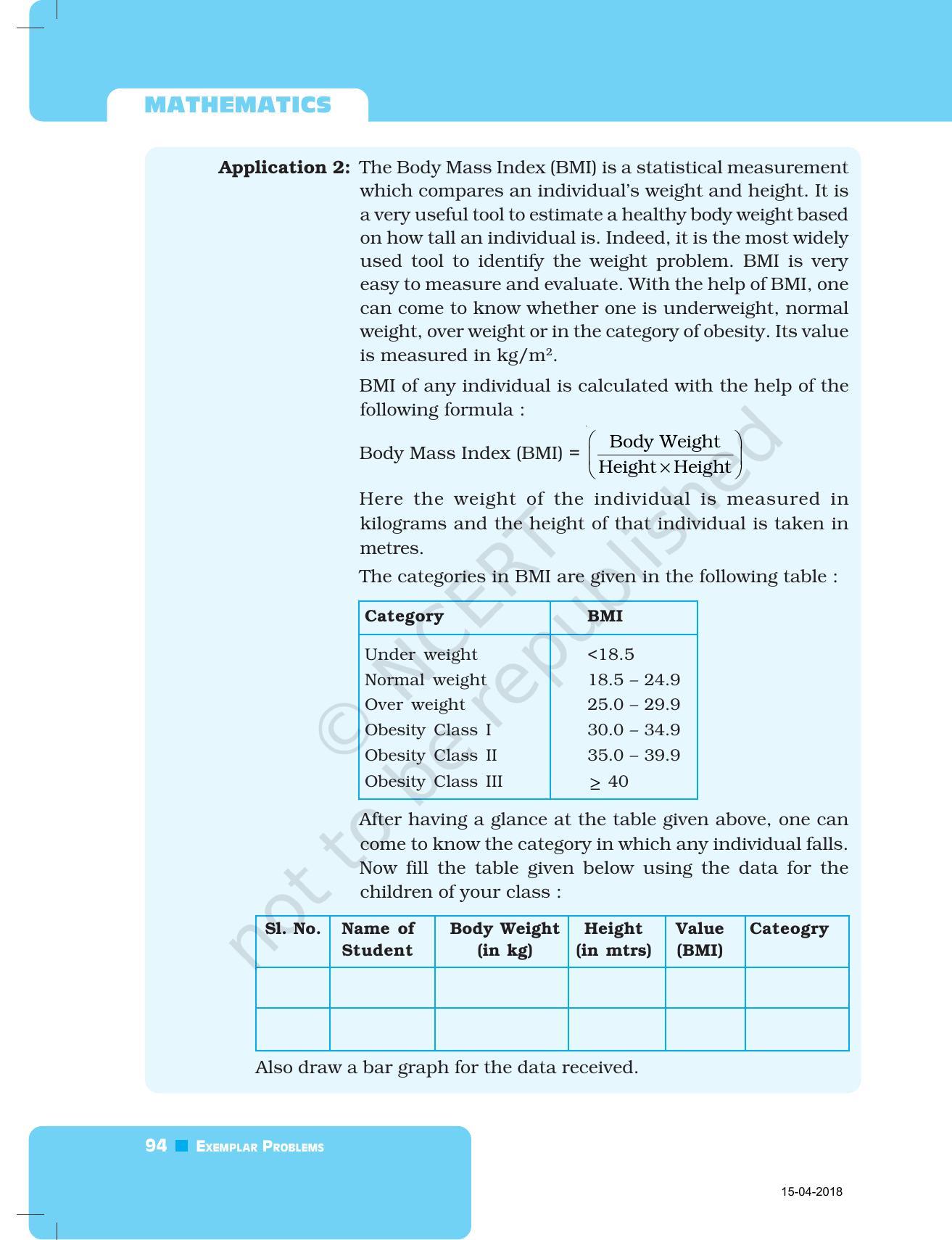 NCERT Exemplar Book for Class 7 Maths: Chapter 3- Data Handling - Page 32
