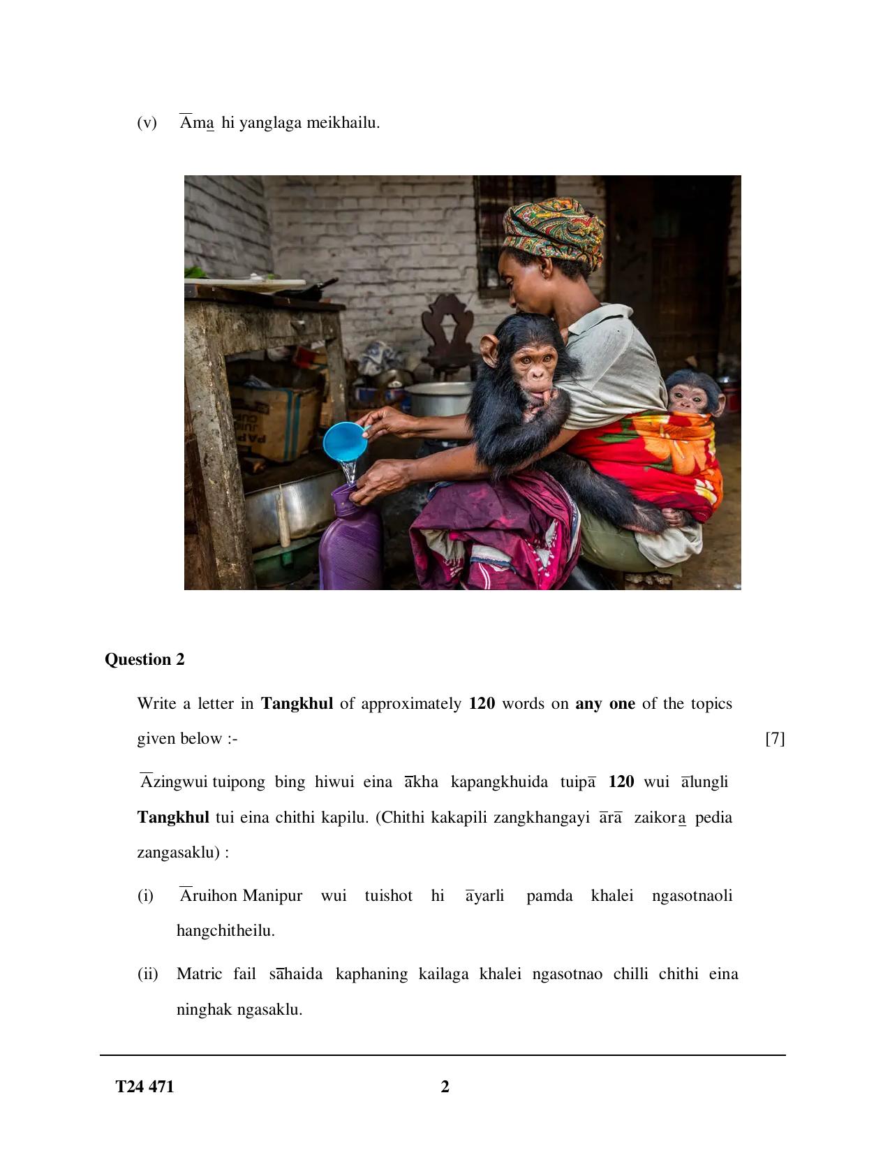 ICSE Class 10 Tangkhul 2024 Question Paper - Page 2