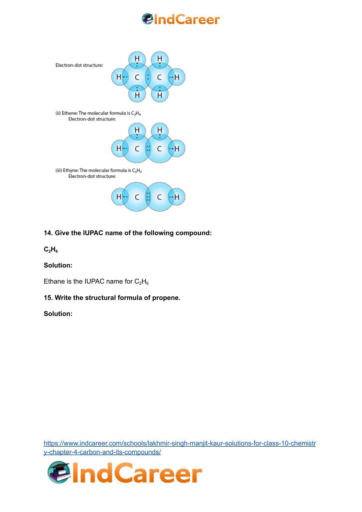 Lakhmir Singh Manjit Kaur  Solutions for Class 10 Chemistry: Chapter 4- Carbon And Its Compounds - Page 5