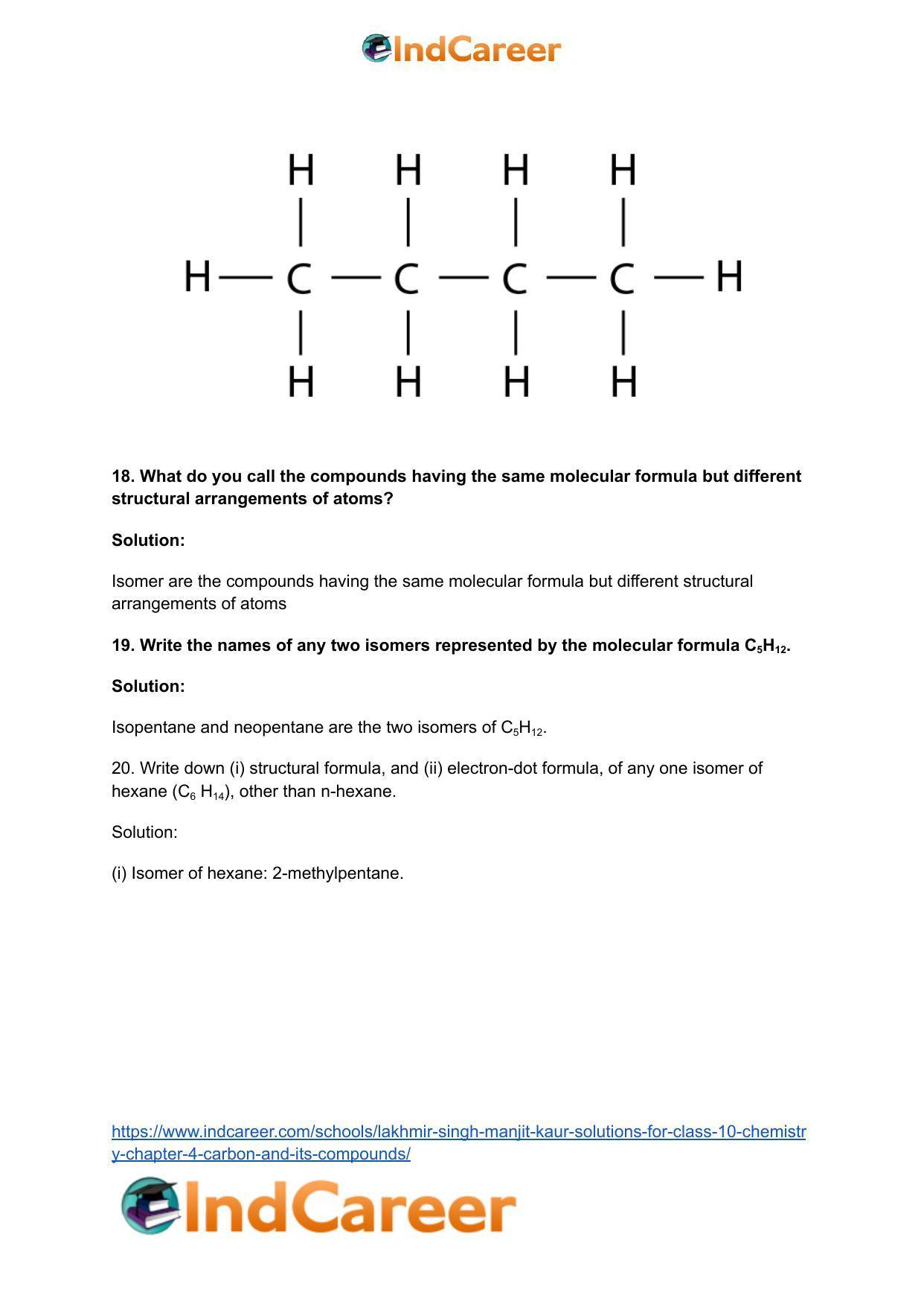 Lakhmir Singh Manjit Kaur  Solutions for Class 10 Chemistry: Chapter 4- Carbon And Its Compounds - Page 7
