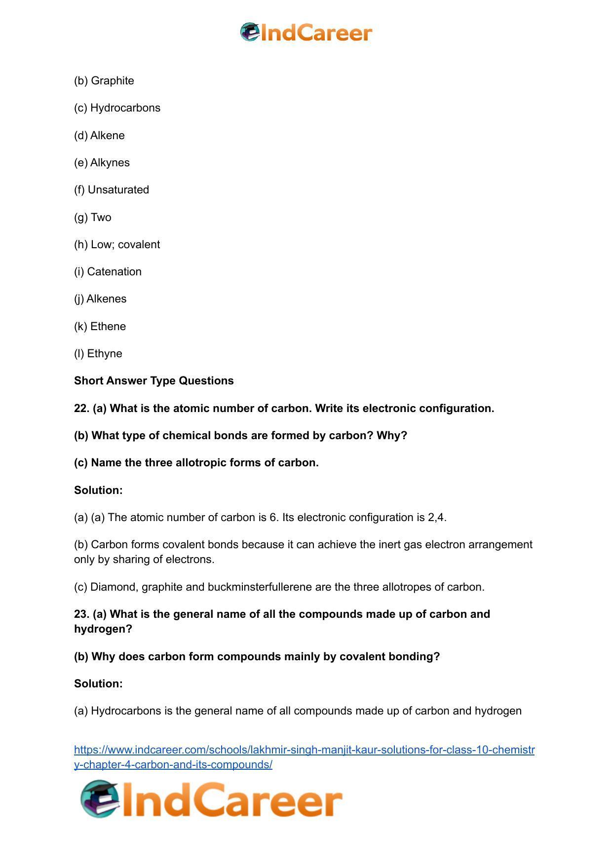 Lakhmir Singh Manjit Kaur  Solutions for Class 10 Chemistry: Chapter 4- Carbon And Its Compounds - Page 9