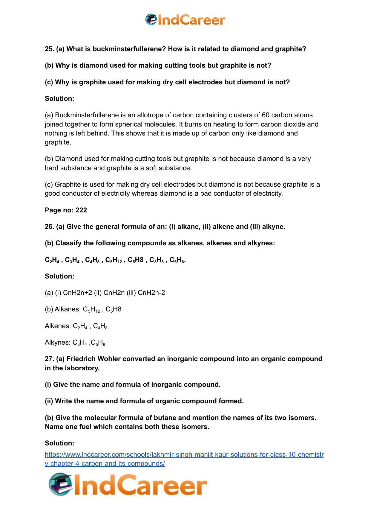 Lakhmir Singh Manjit Kaur  Solutions for Class 10 Chemistry: Chapter 4- Carbon And Its Compounds - Page 12
