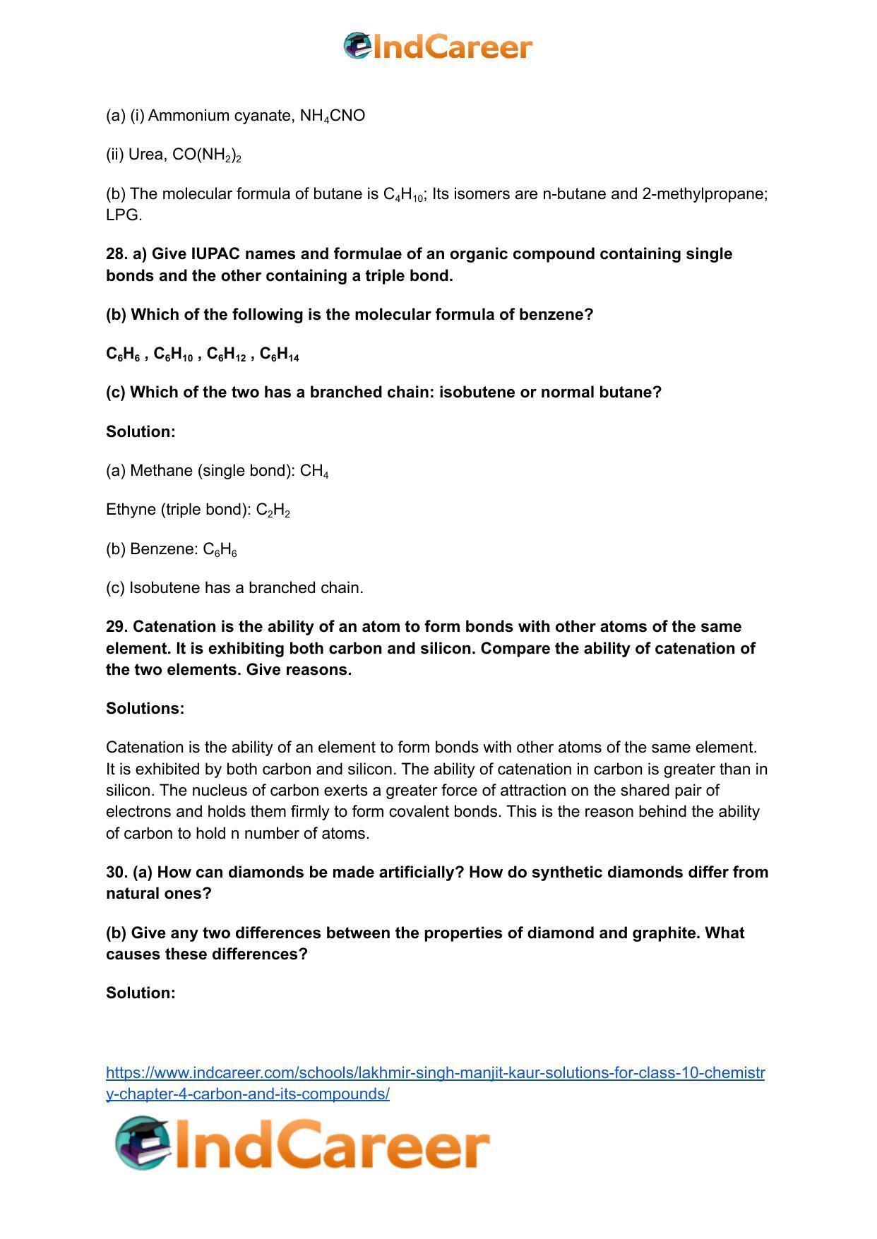 Lakhmir Singh Manjit Kaur  Solutions for Class 10 Chemistry: Chapter 4- Carbon And Its Compounds - Page 13