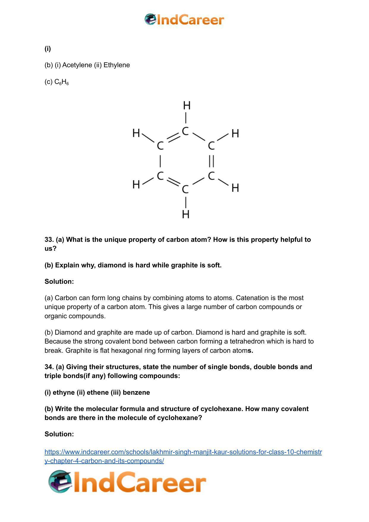 Lakhmir Singh Manjit Kaur  Solutions for Class 10 Chemistry: Chapter 4- Carbon And Its Compounds - Page 15