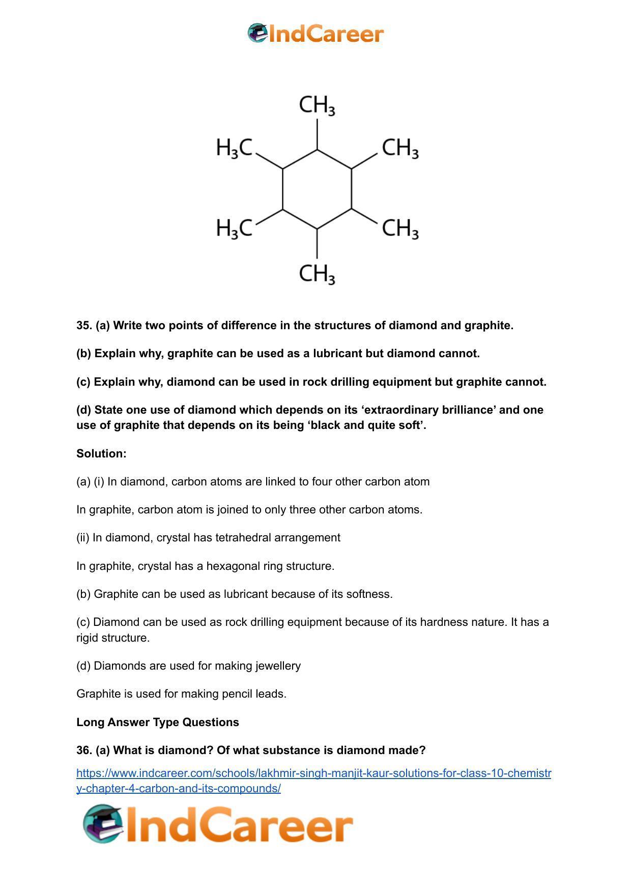 Lakhmir Singh Manjit Kaur  Solutions for Class 10 Chemistry: Chapter 4- Carbon And Its Compounds - Page 17