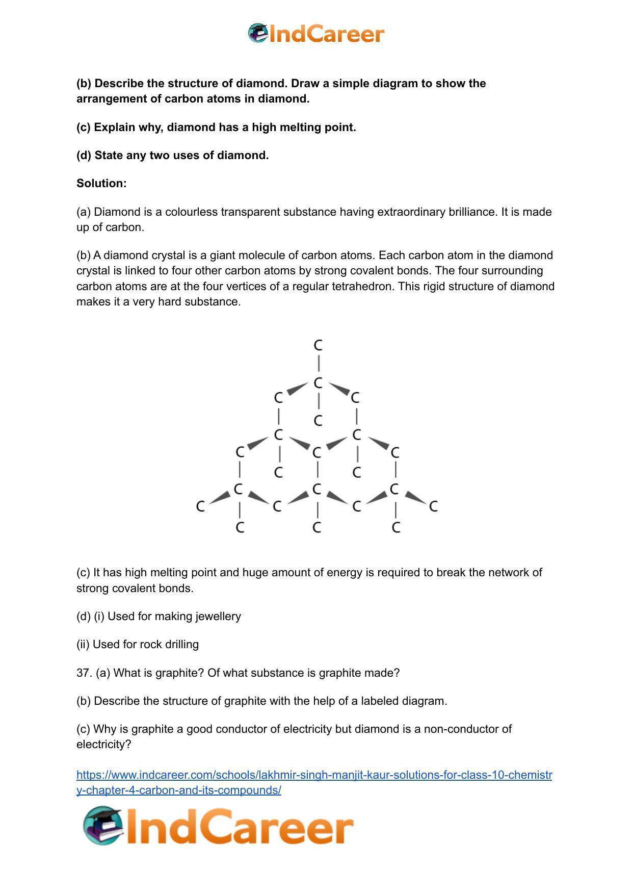 Lakhmir Singh Manjit Kaur  Solutions for Class 10 Chemistry: Chapter 4- Carbon And Its Compounds - Page 18