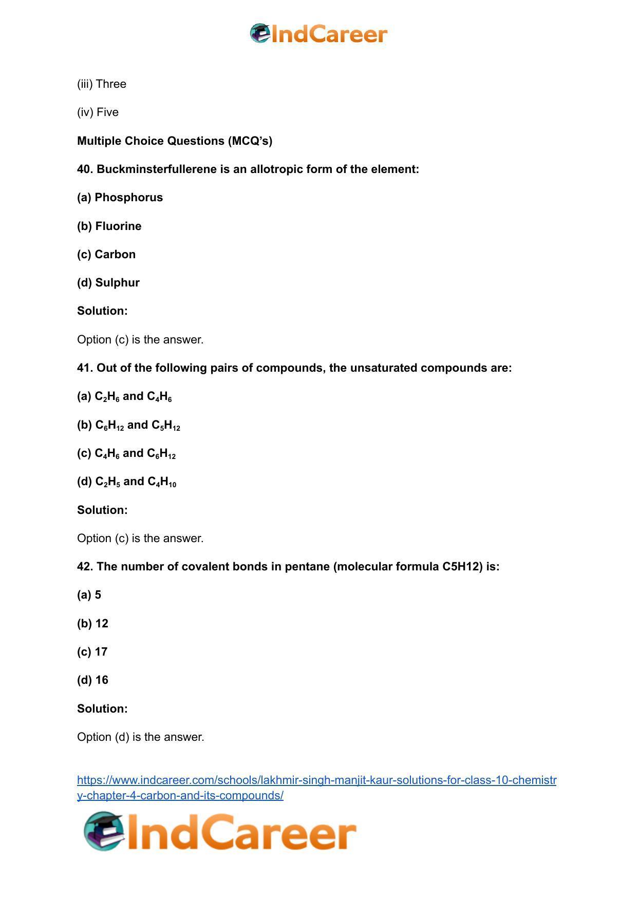 Lakhmir Singh Manjit Kaur  Solutions for Class 10 Chemistry: Chapter 4- Carbon And Its Compounds - Page 22