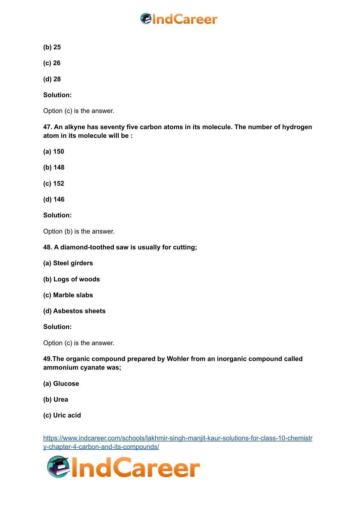 Lakhmir Singh Manjit Kaur  Solutions for Class 10 Chemistry: Chapter 4- Carbon And Its Compounds - Page 24