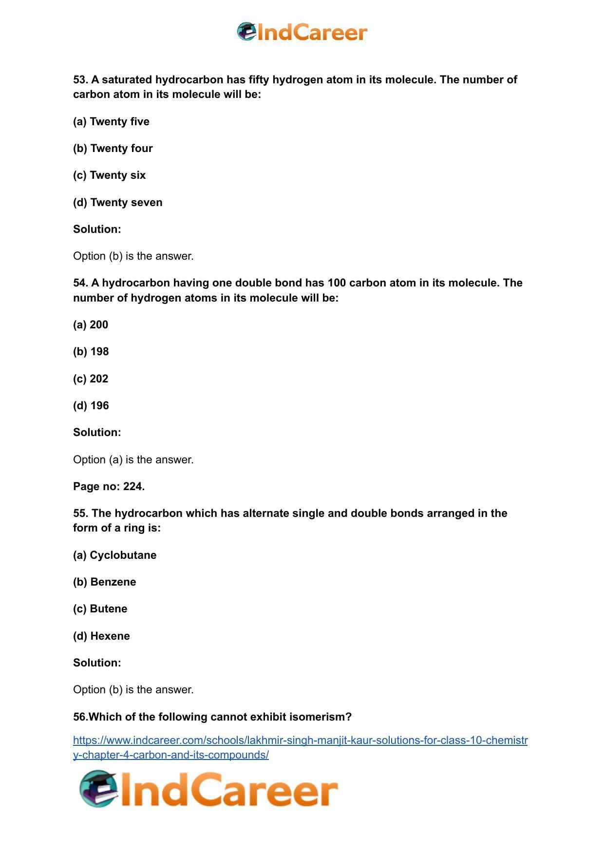 Lakhmir Singh Manjit Kaur  Solutions for Class 10 Chemistry: Chapter 4- Carbon And Its Compounds - Page 26