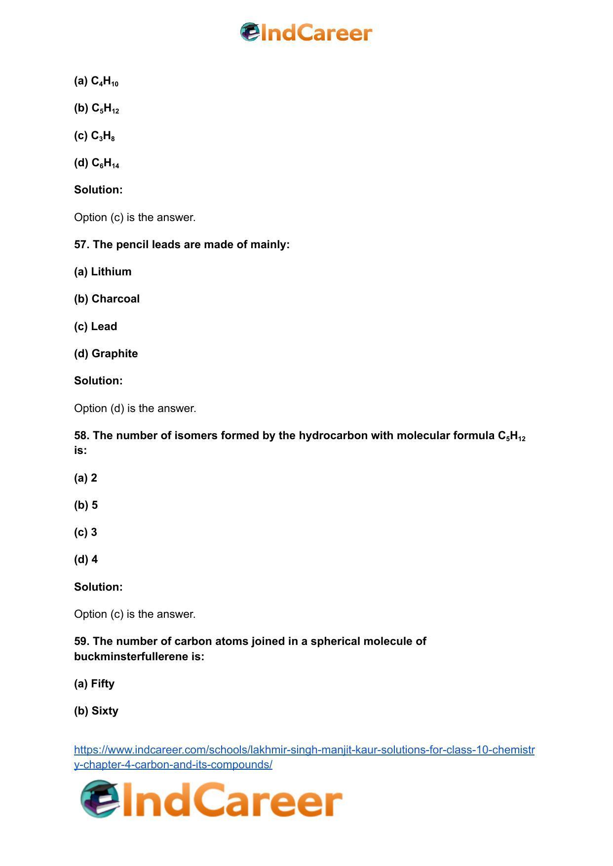 Lakhmir Singh Manjit Kaur  Solutions for Class 10 Chemistry: Chapter 4- Carbon And Its Compounds - Page 27