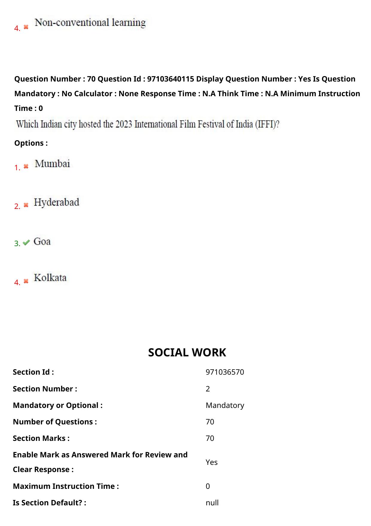 AP RCET 2024 Social Work (05-05-2024 (Sunday) Session-I) - Page 43