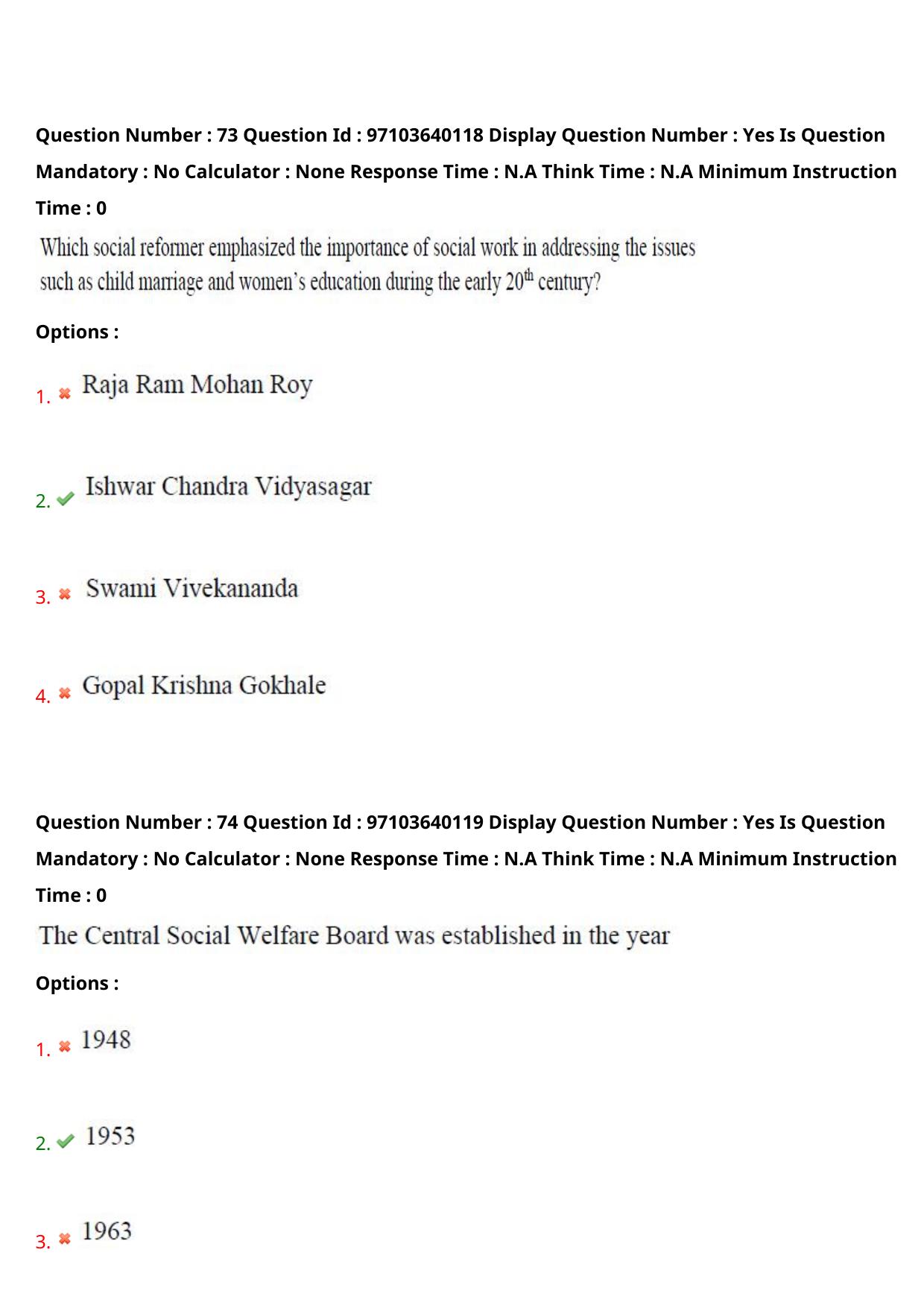AP RCET 2024 Social Work (05-05-2024 (Sunday) Session-I) - Page 45