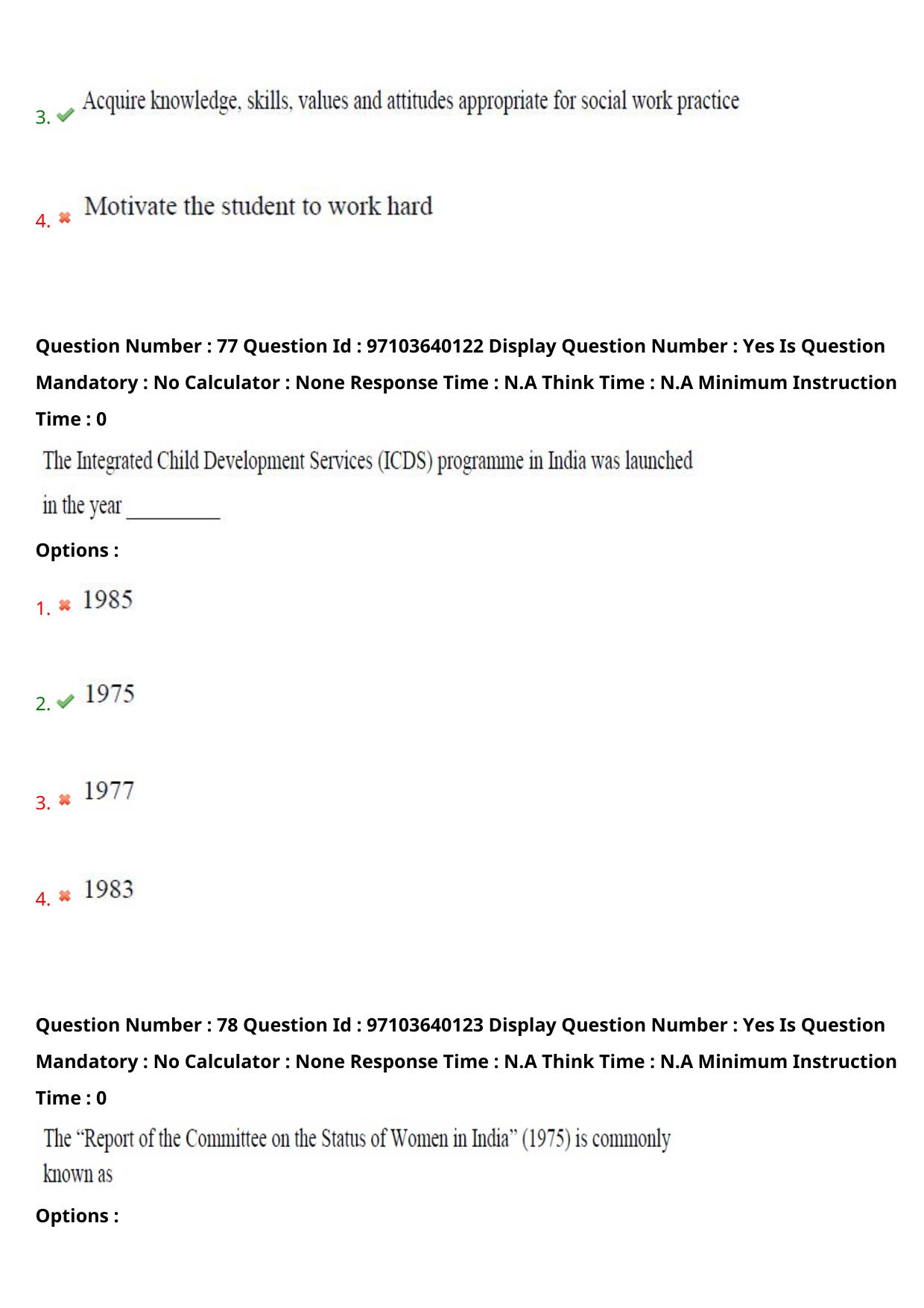 AP RCET 2024 Social Work (05-05-2024 (Sunday) Session-I) - Page 47