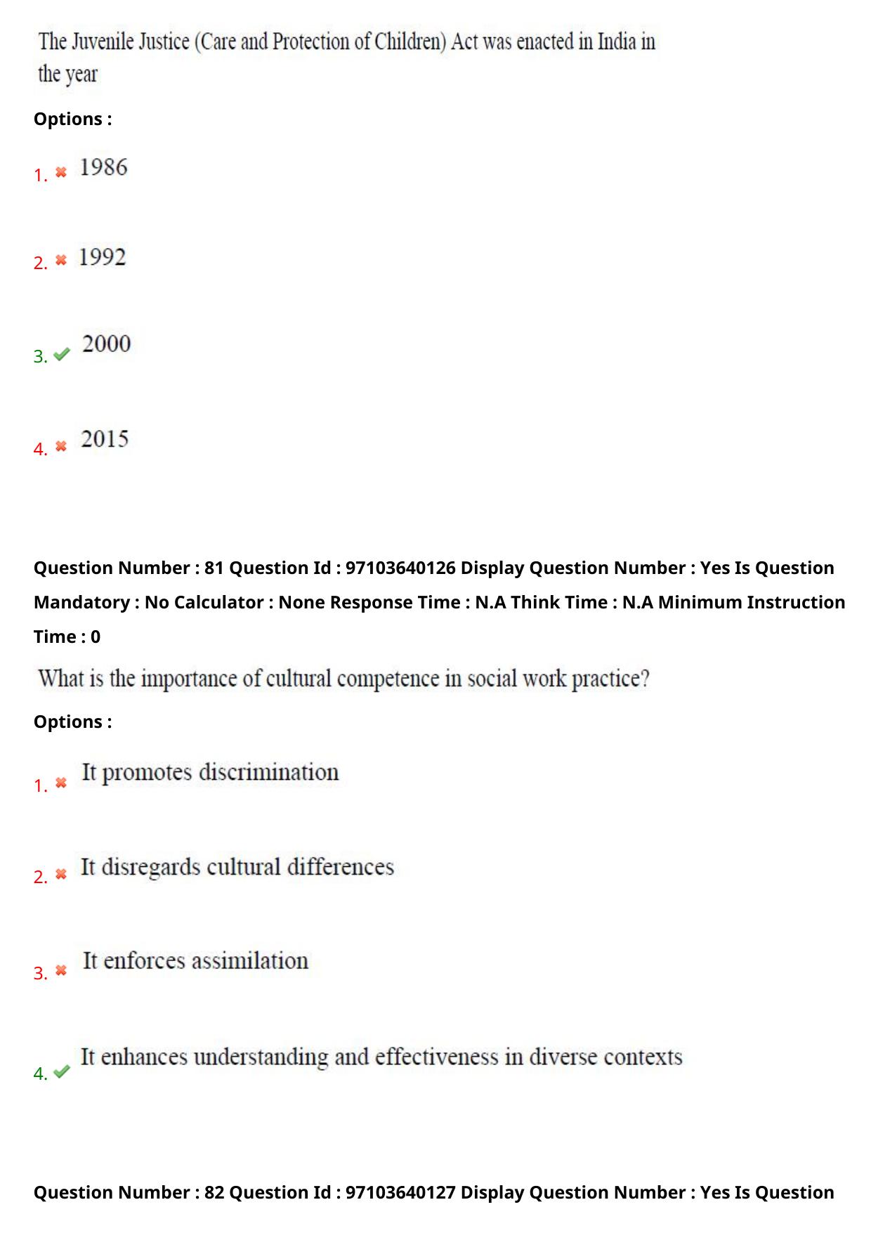 AP RCET 2024 Social Work (05-05-2024 (Sunday) Session-I) - Page 49